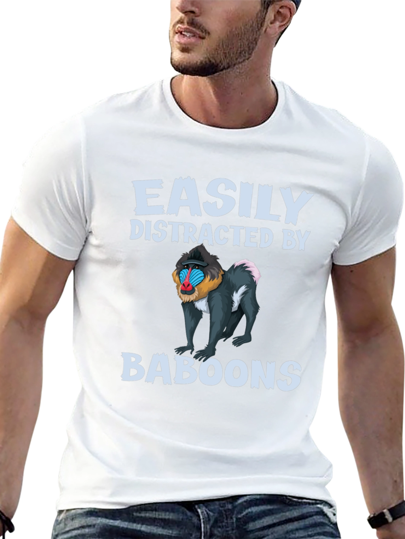 Easily Distracted by Baboons T-Shirt
