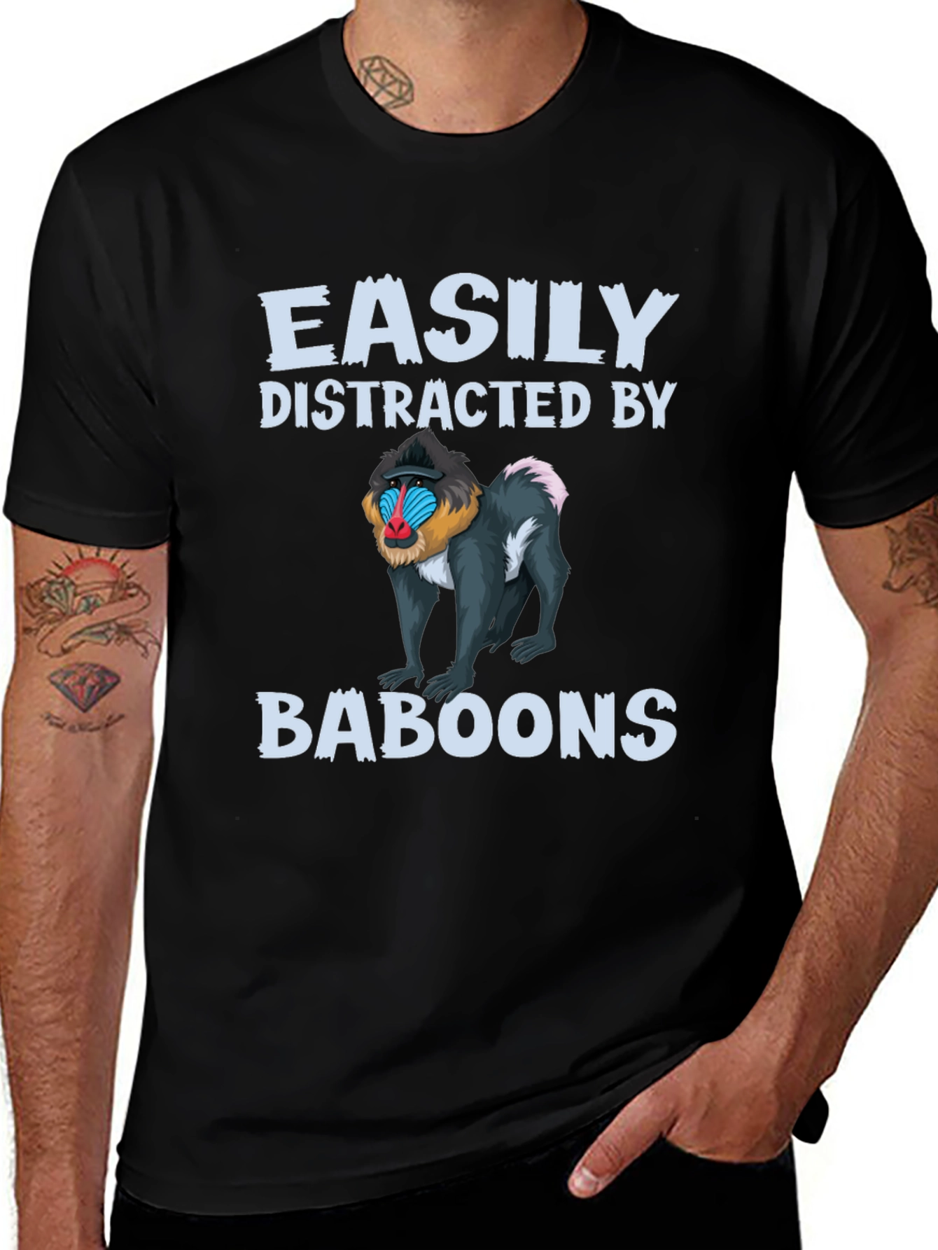 Easily Distracted by Baboons T-Shirt