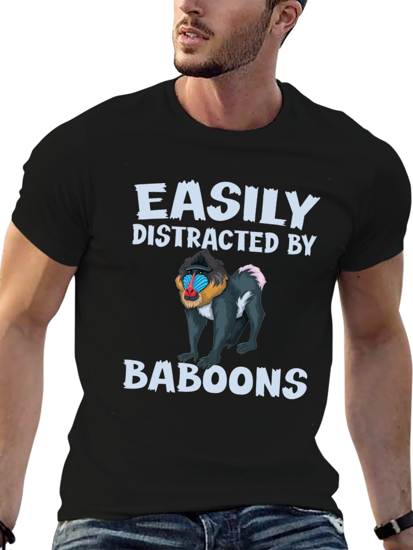 Easily Distracted by Baboons T-Shirt