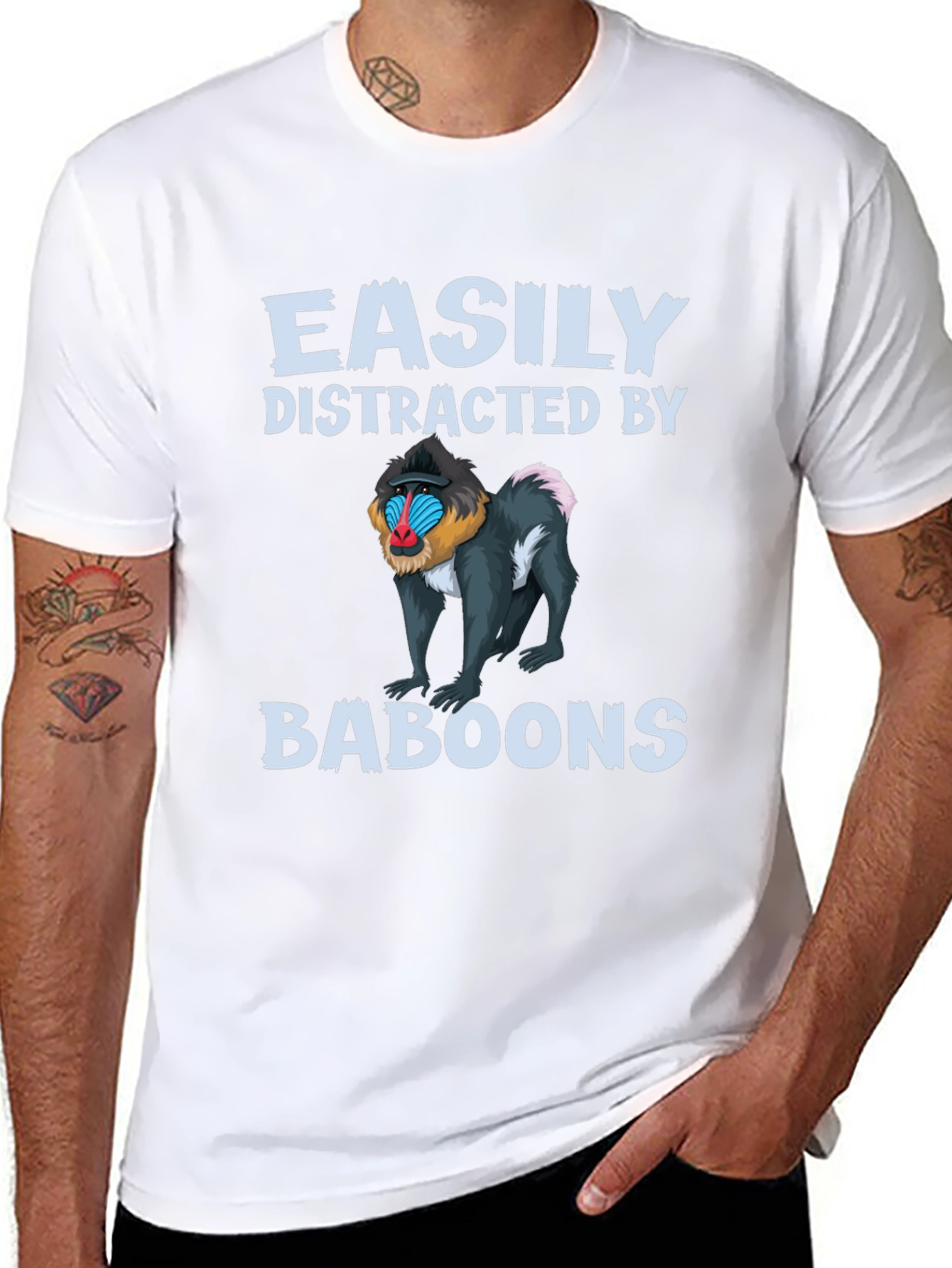 Easily Distracted by Baboons T-Shirt