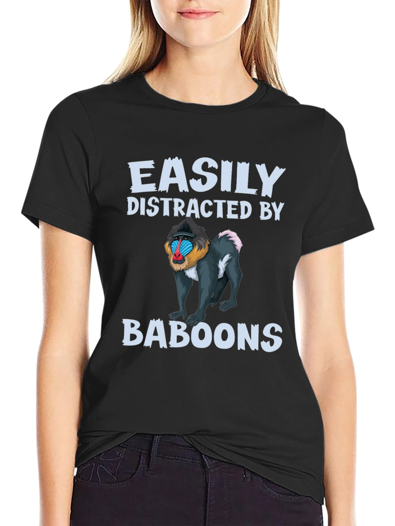 Easily Distracted by Baboons T-Shirt