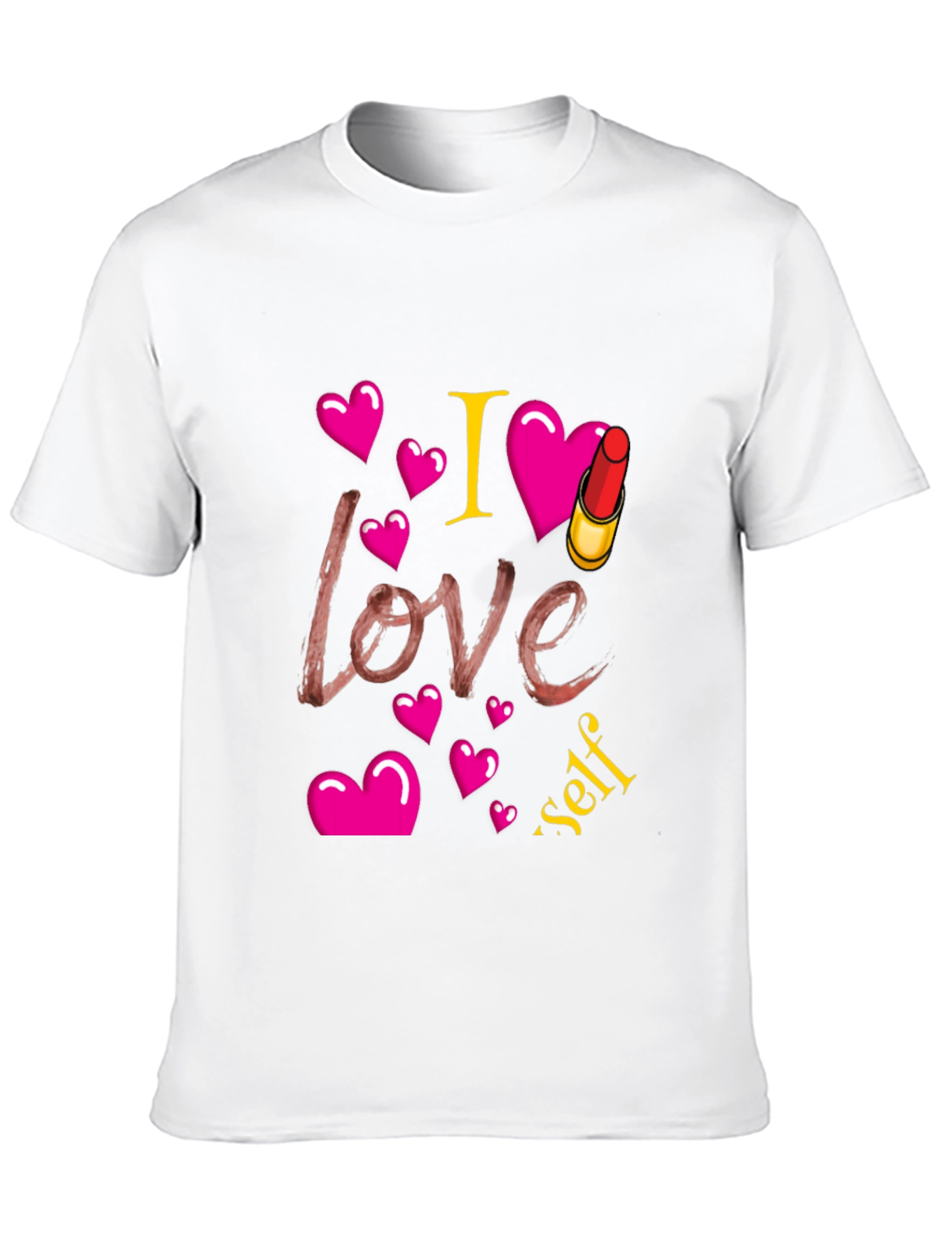 I Love Myself Lipstick Heart Tee