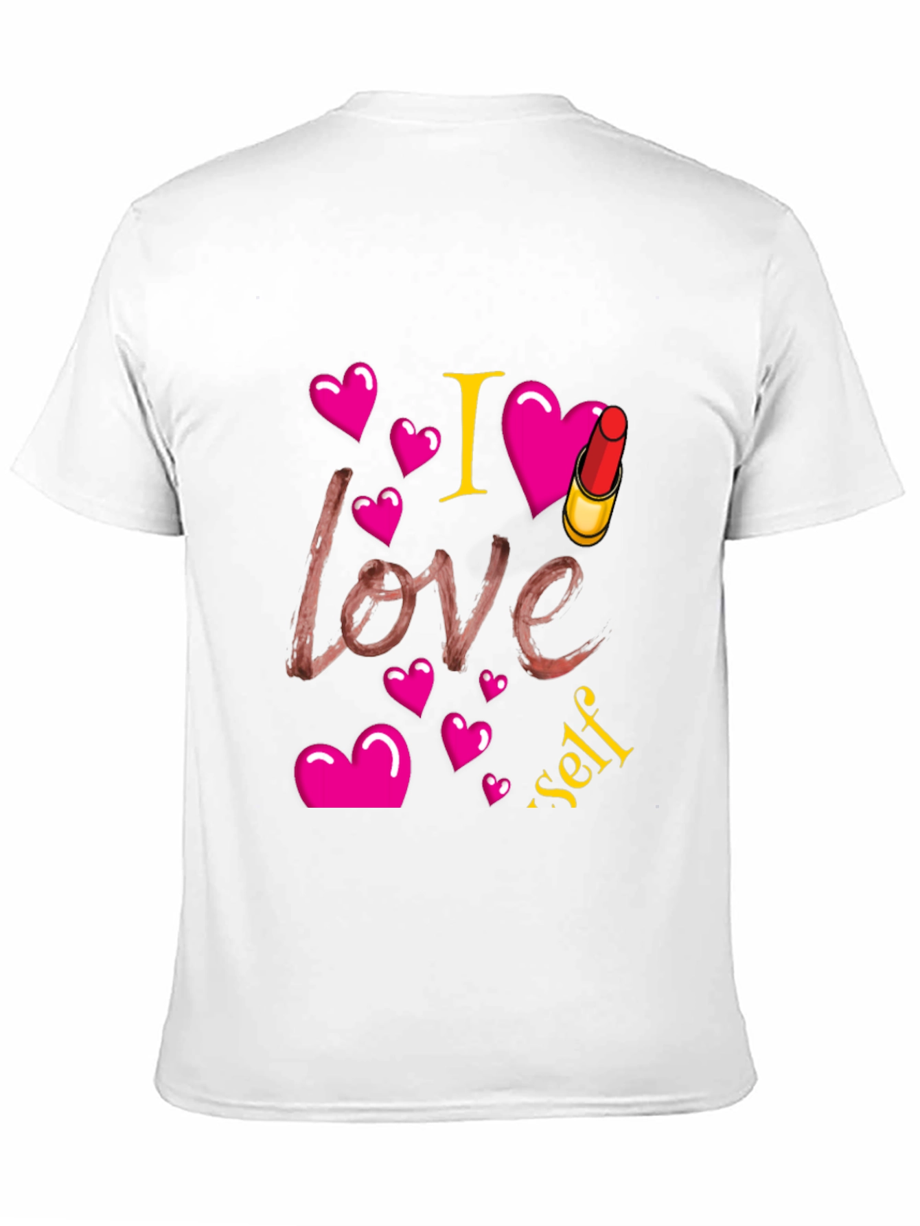 I Love Myself Lipstick Heart Tee