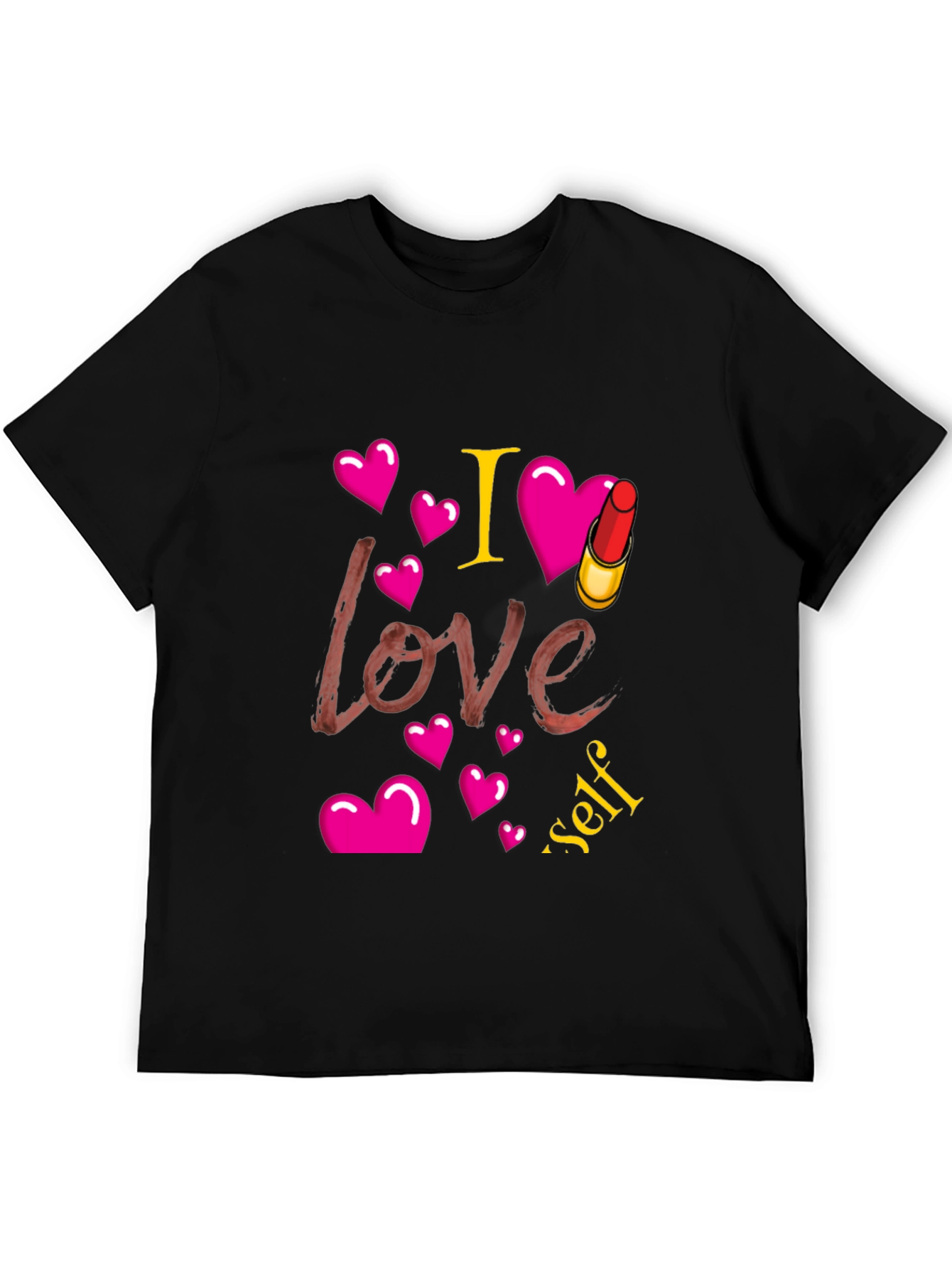 I Love Myself Lipstick Heart Tee