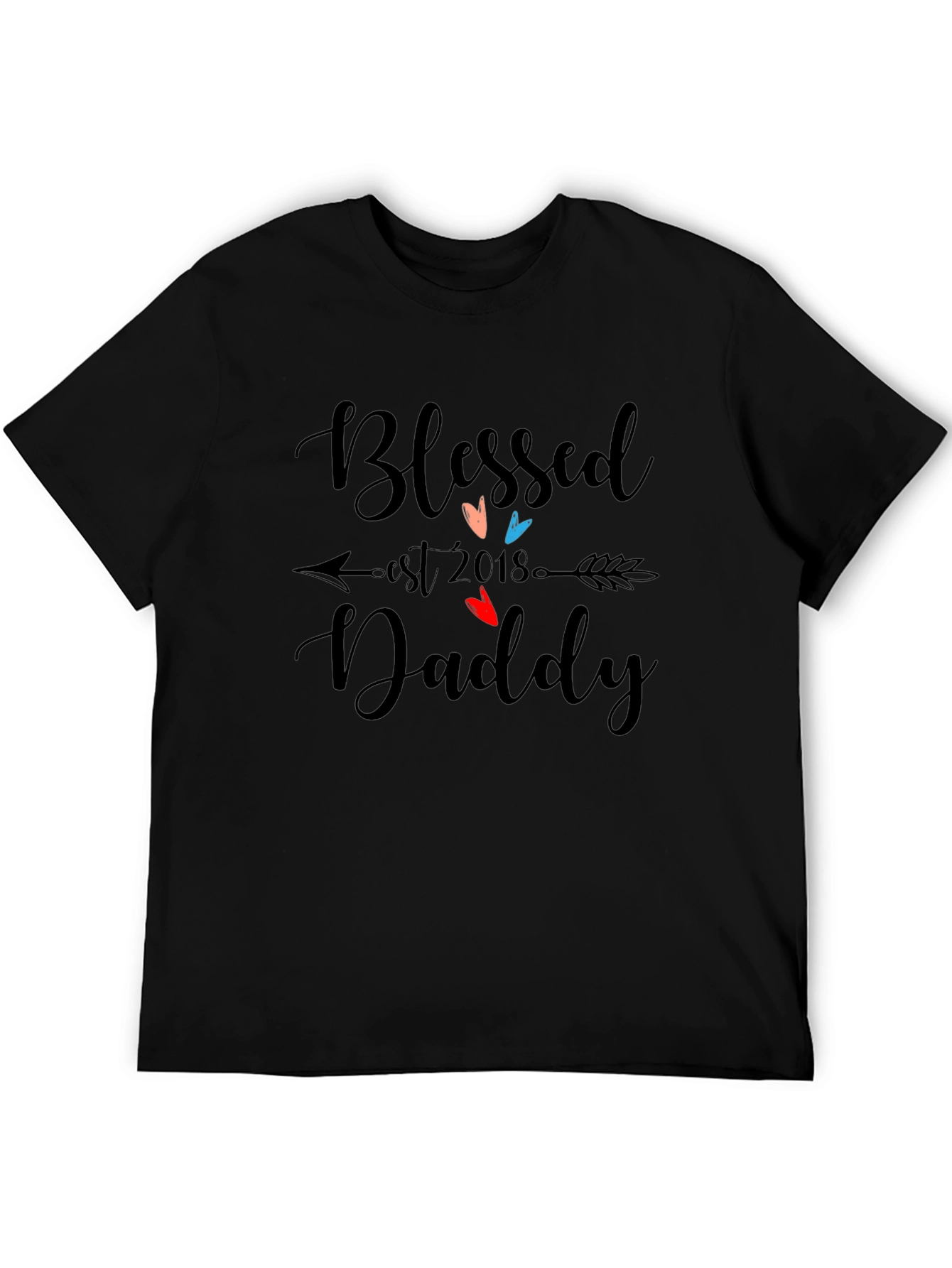 Blessed Daddy Est. 2018 Graphic T-Shirt