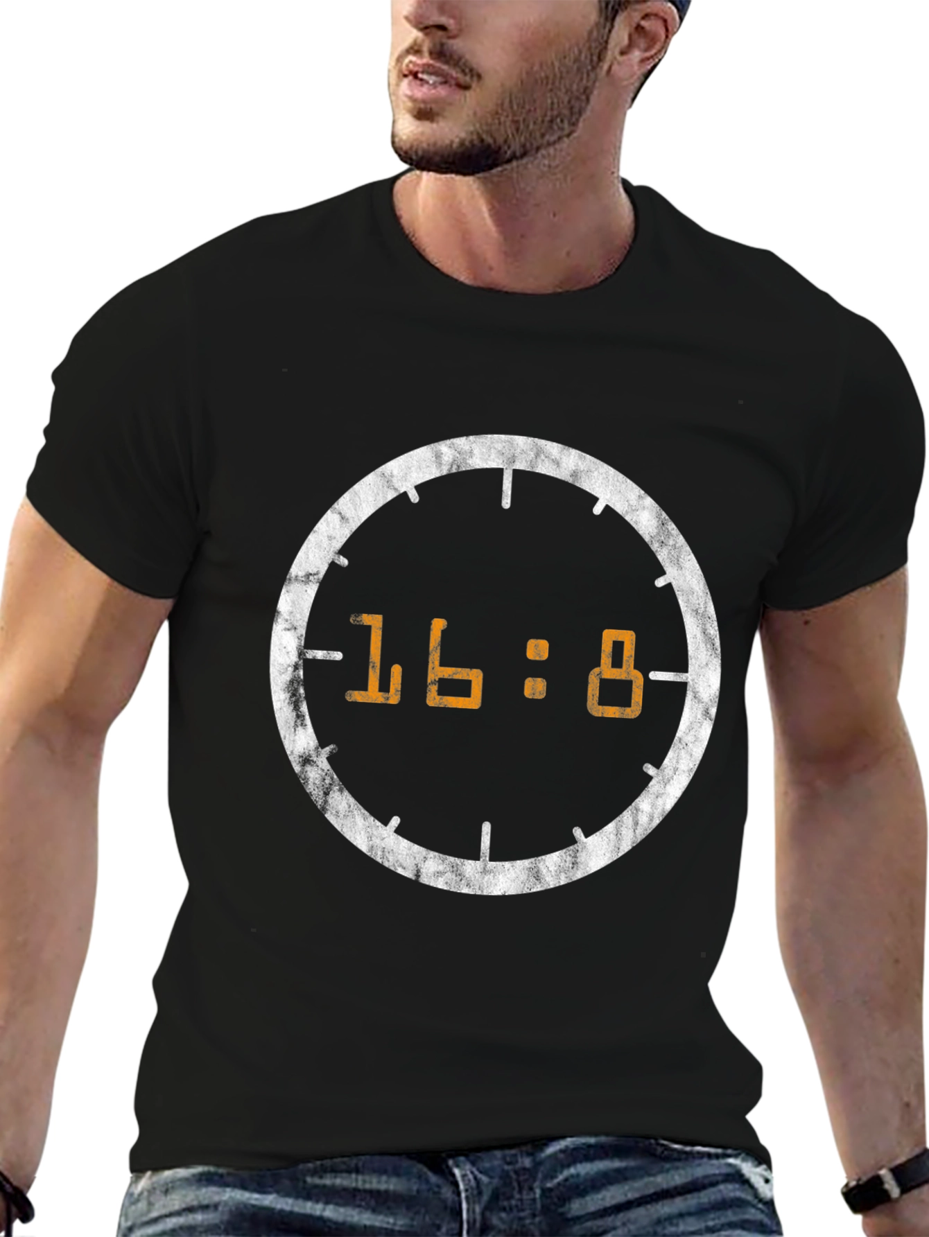 16:8 Clock Graphic T-Shirt