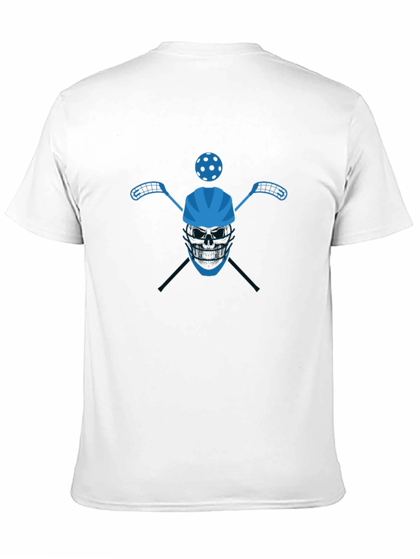 Floorball Player Black Graphic T-Shirt