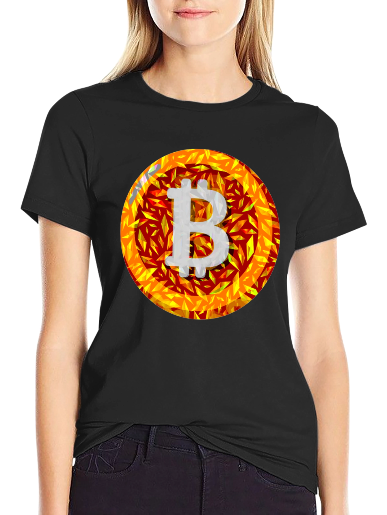 Bitcoin Flame Graphic Tee - Crypto Fashion
