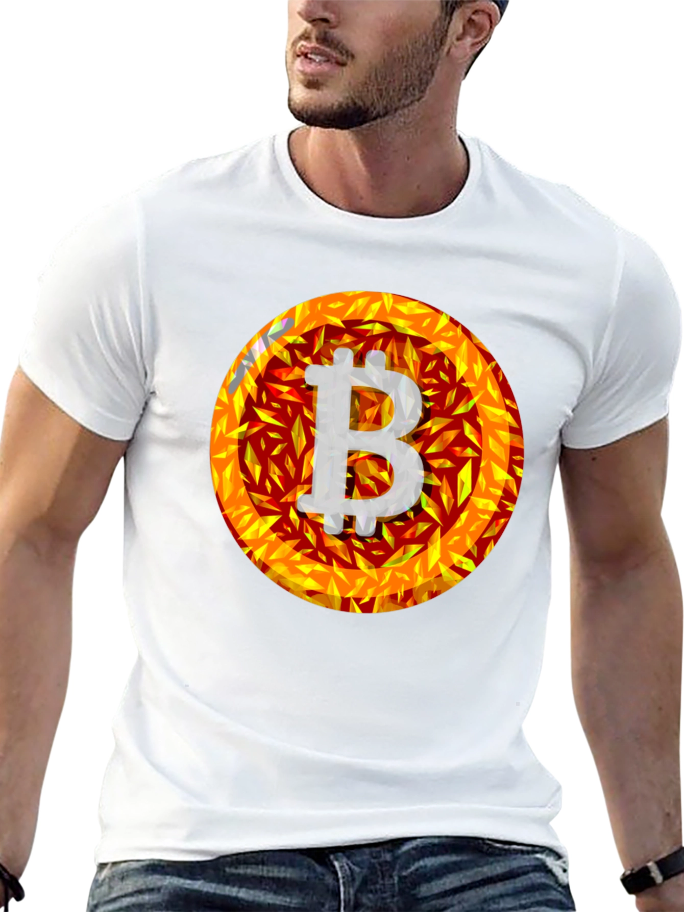 Bitcoin Flame Graphic Tee - Crypto Fashion