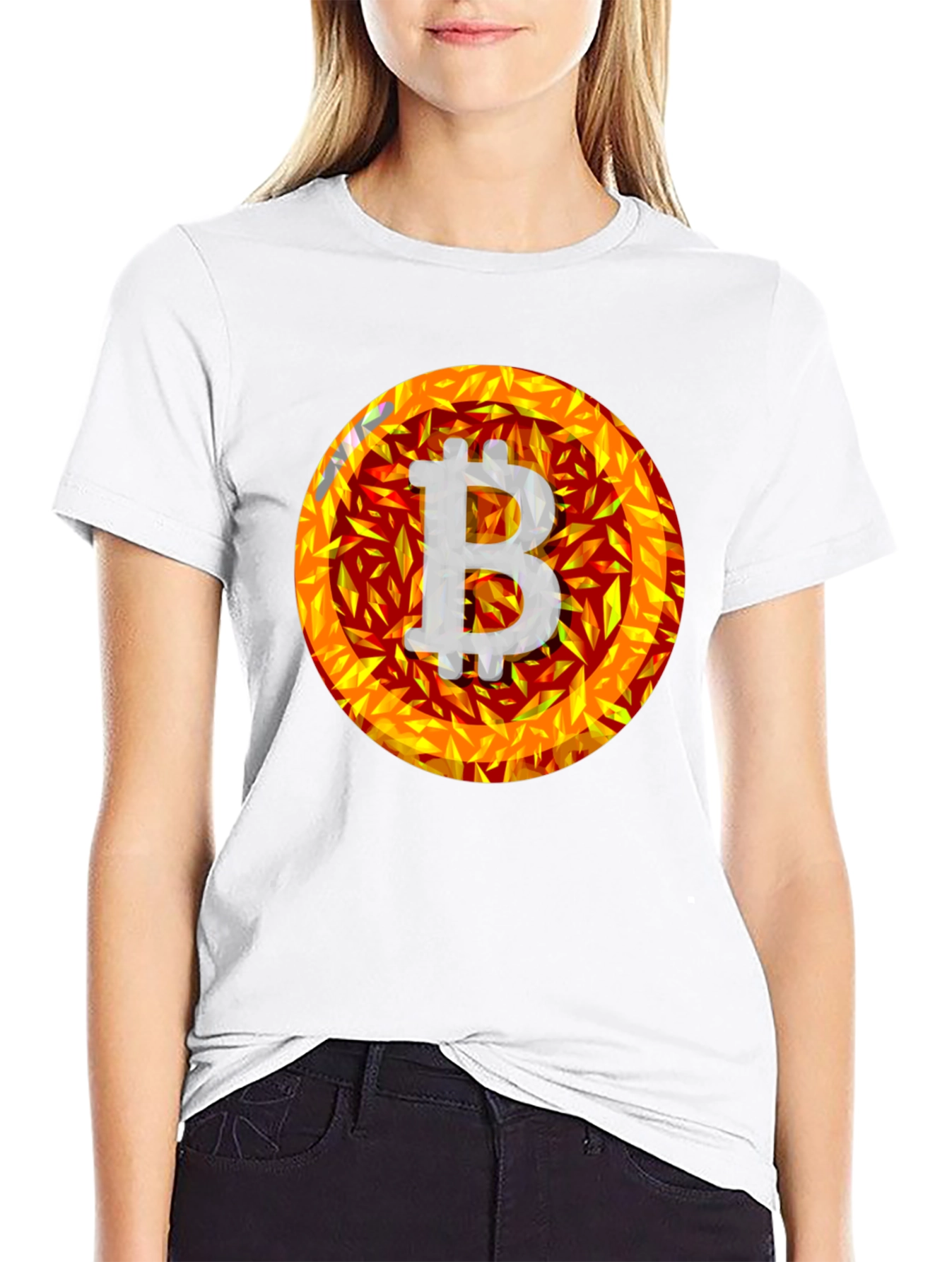Bitcoin Flame Graphic Tee - Crypto Fashion