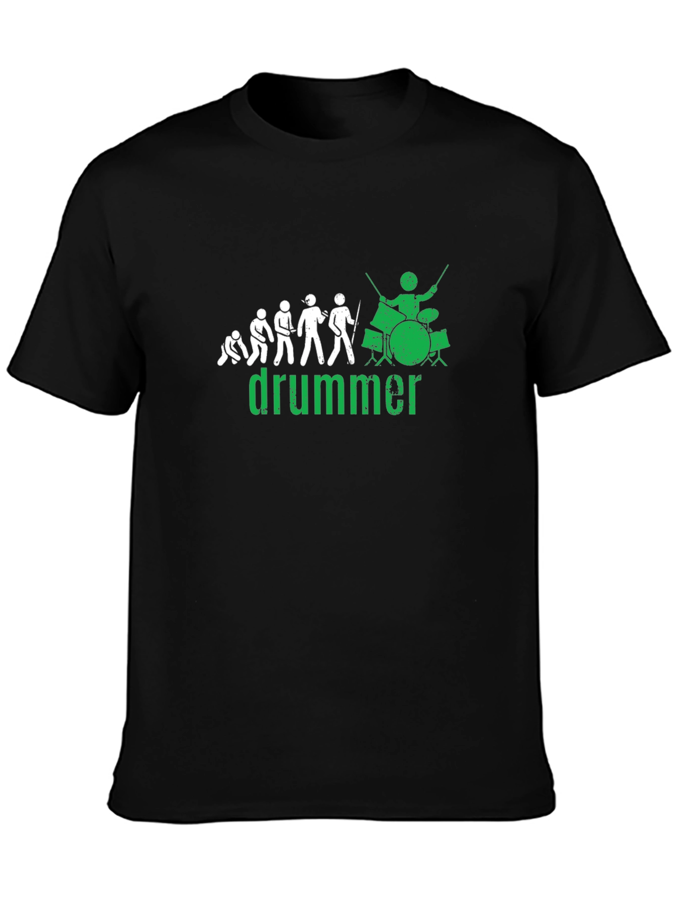 Drummer Evolution Black T-Shirt