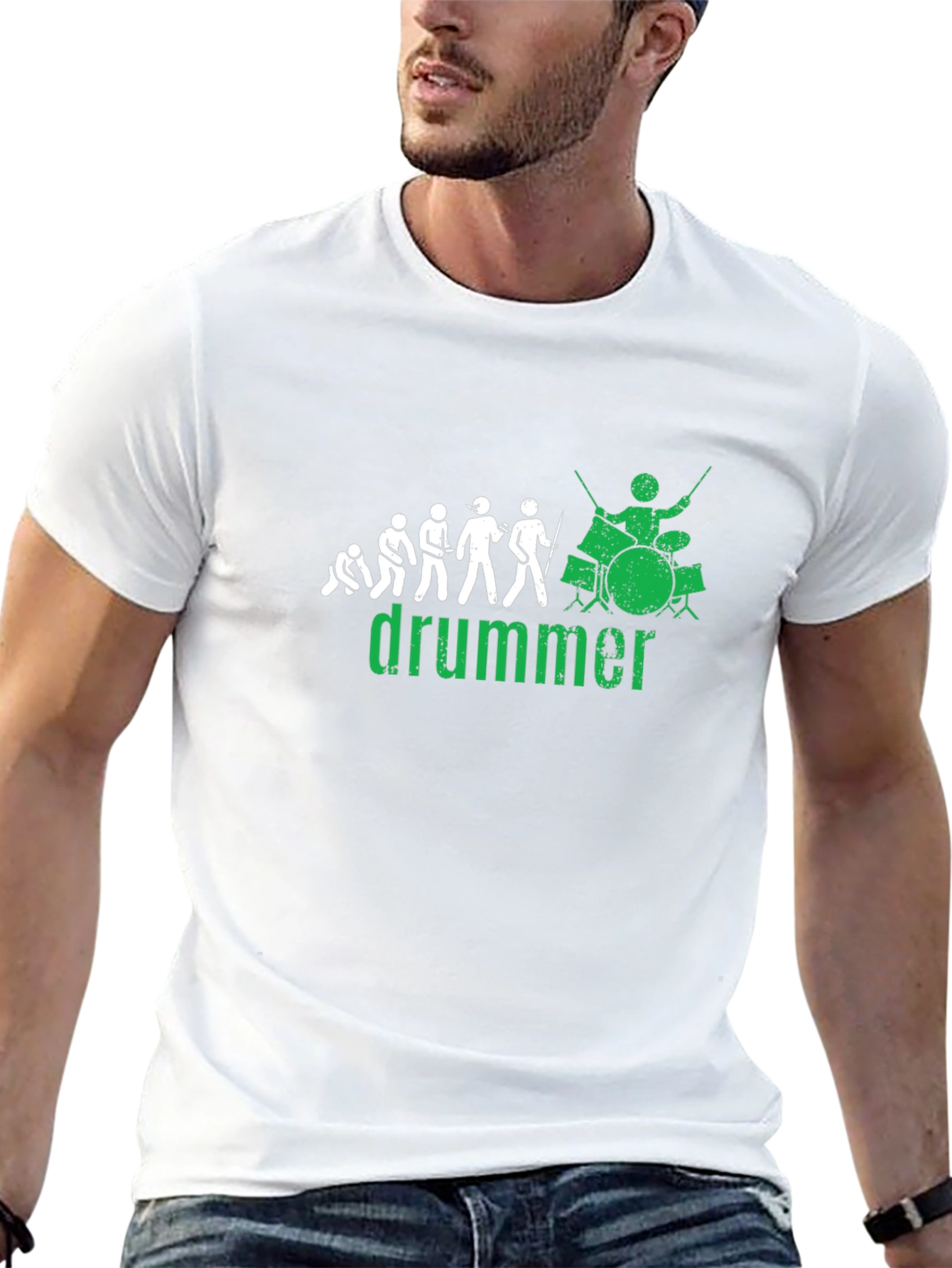 Drummer Evolution Black T-Shirt