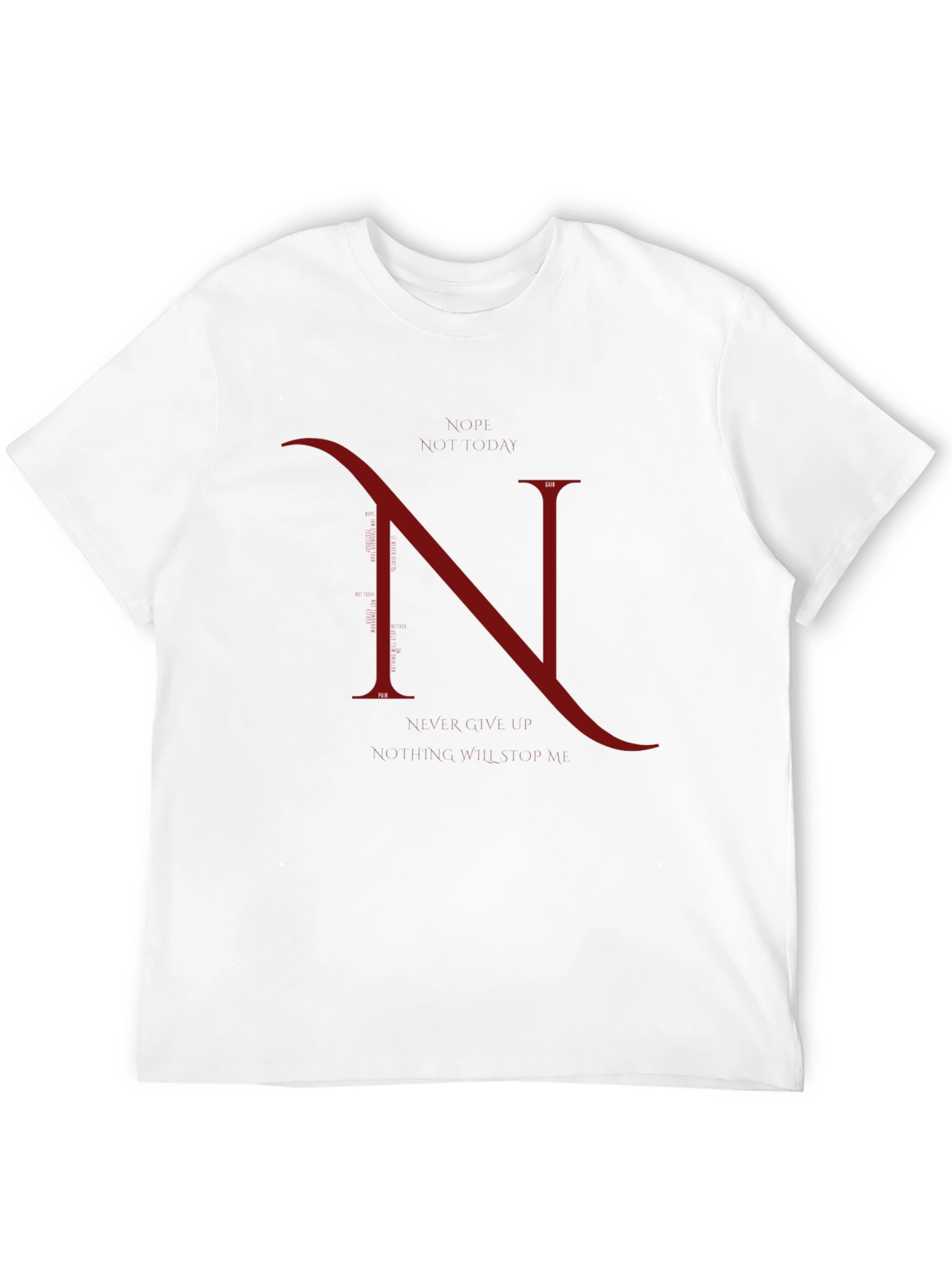Elegant N Graphic Black T-Shirt