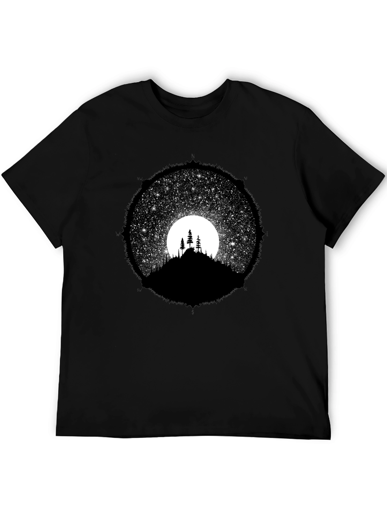 Night Sky Silhouette Graphic Tee