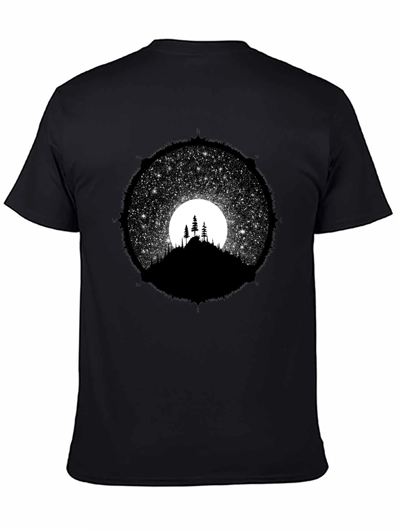 Night Sky Silhouette Graphic Tee