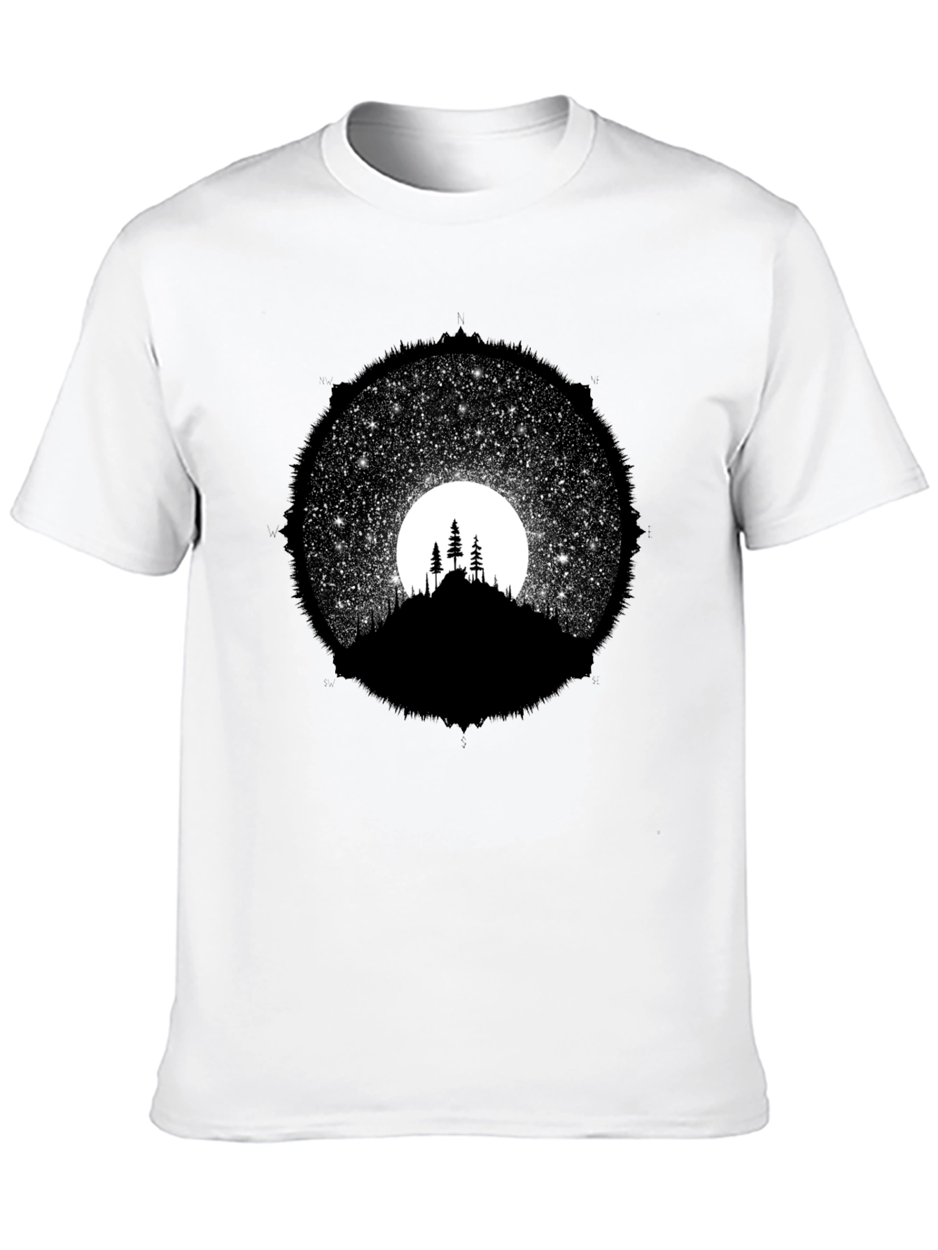 Night Sky Silhouette Graphic Tee