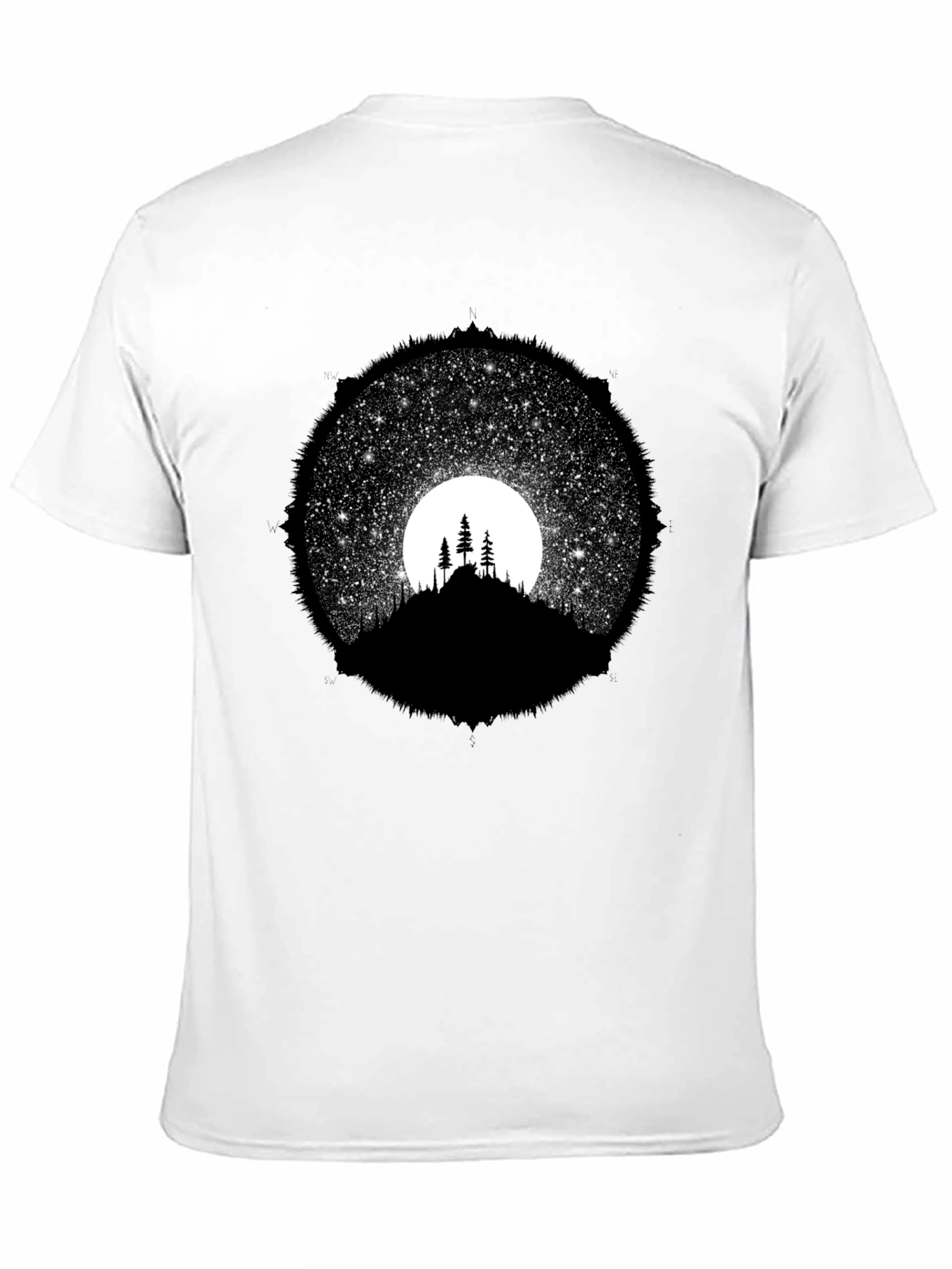 Night Sky Silhouette Graphic Tee