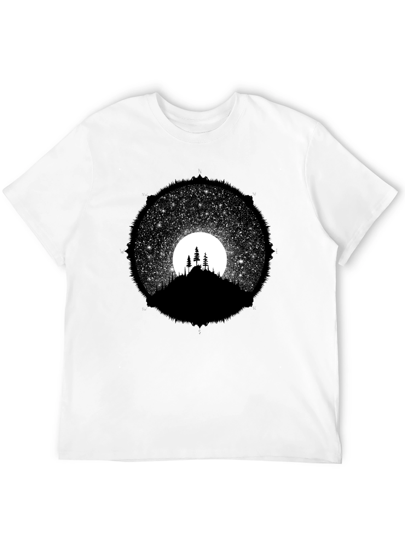 Night Sky Silhouette Graphic Tee