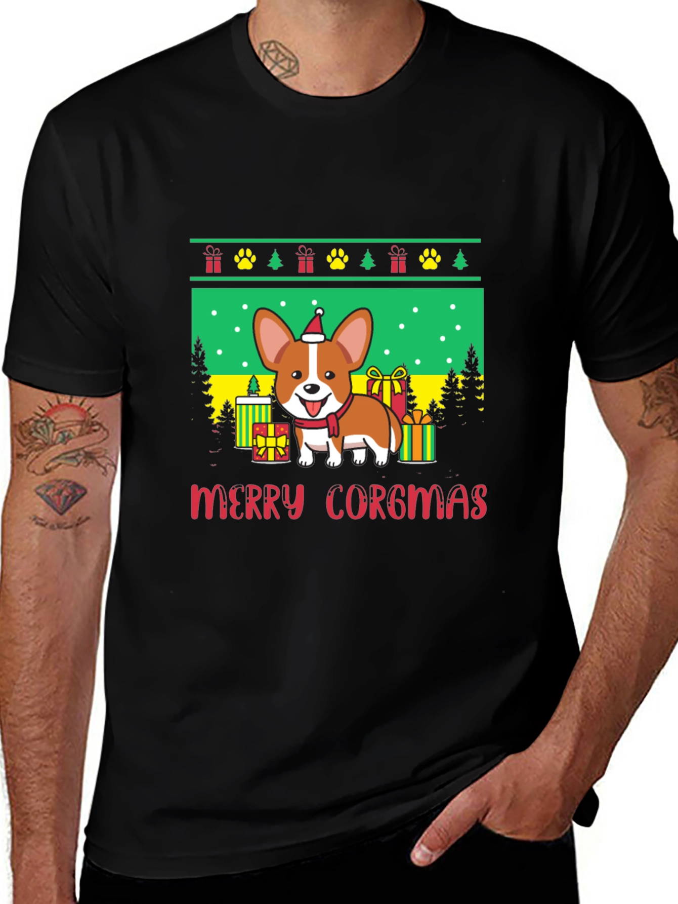 Merry Corgmas Holiday T-Shirt