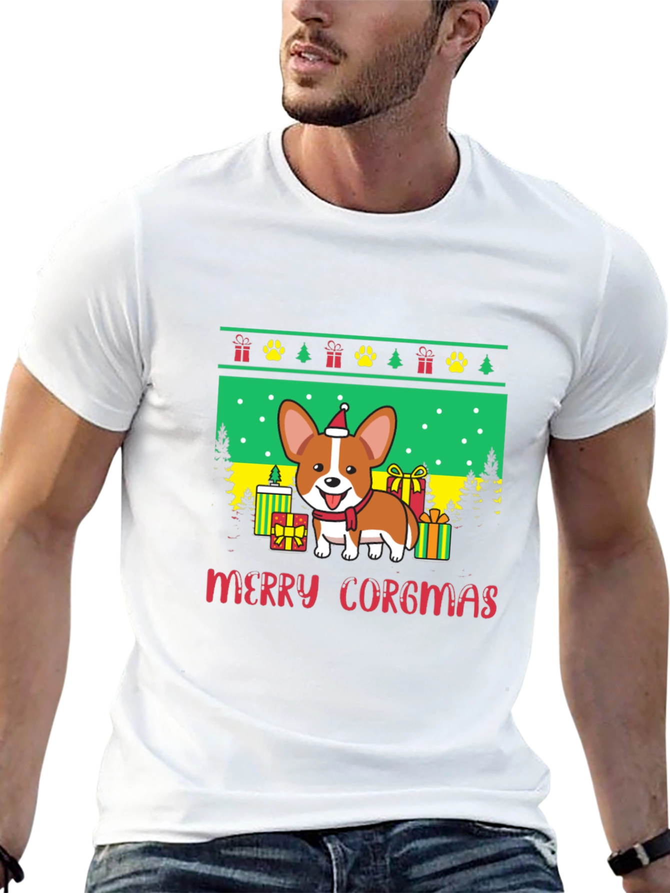 Merry Corgmas Holiday T-Shirt
