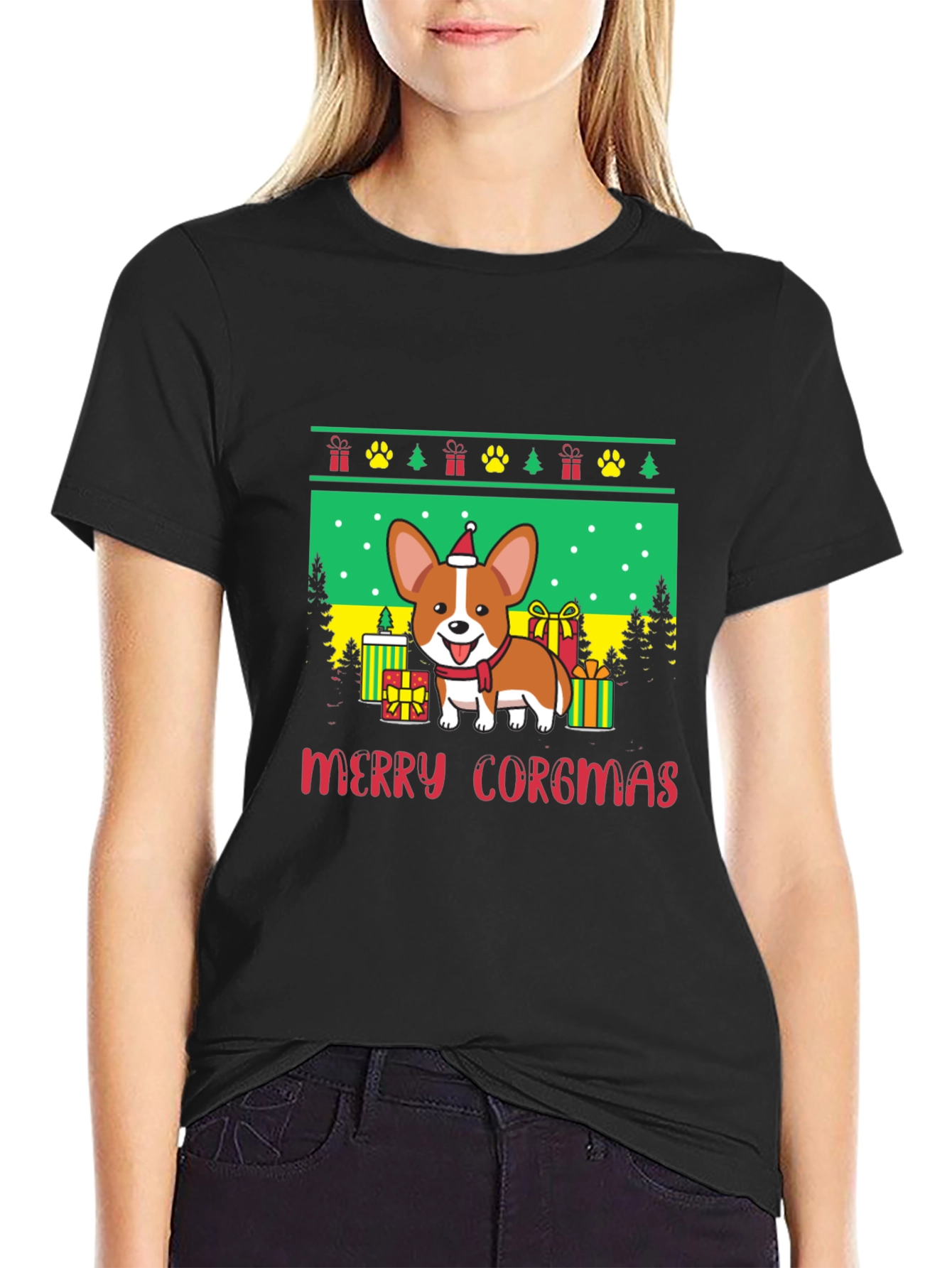 Merry Corgmas Holiday T-Shirt