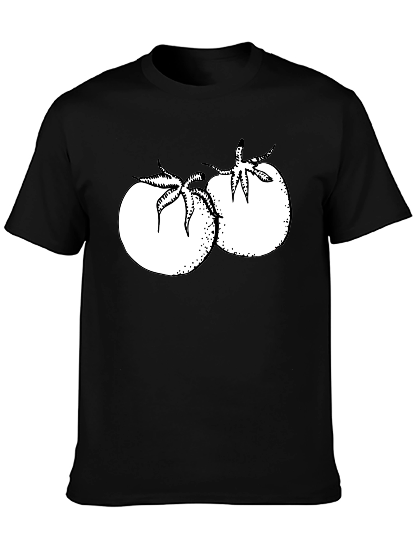 Tomato Graphic T-Shirt - Black Cotton Tee
