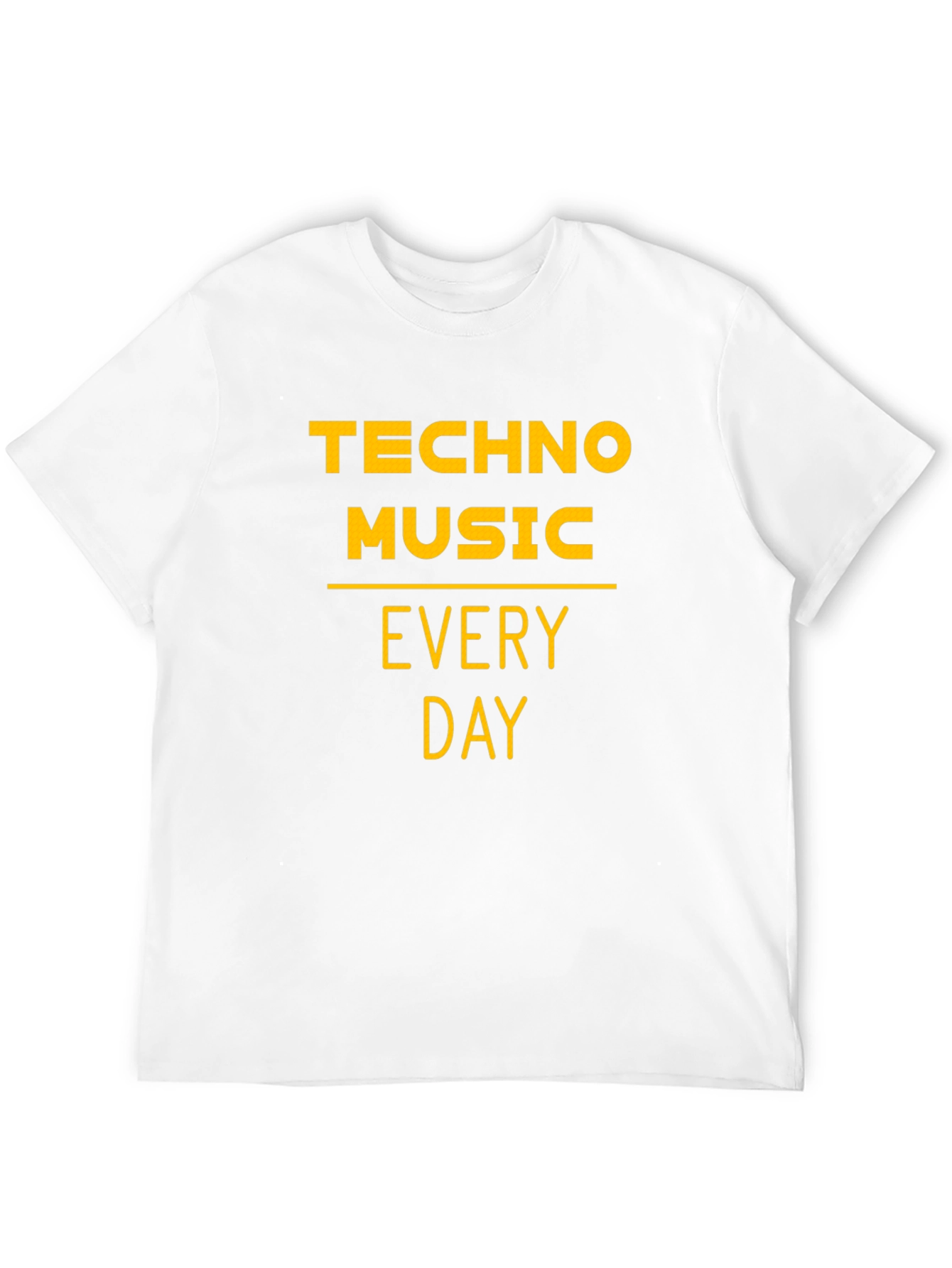 Techno Music Every Day Black T-Shirt