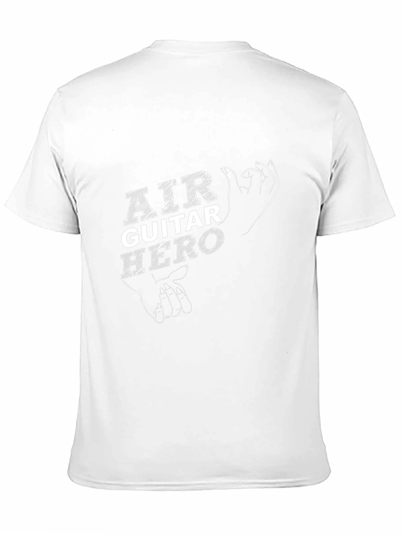 Air Guitar Hero Black Graphic Tee