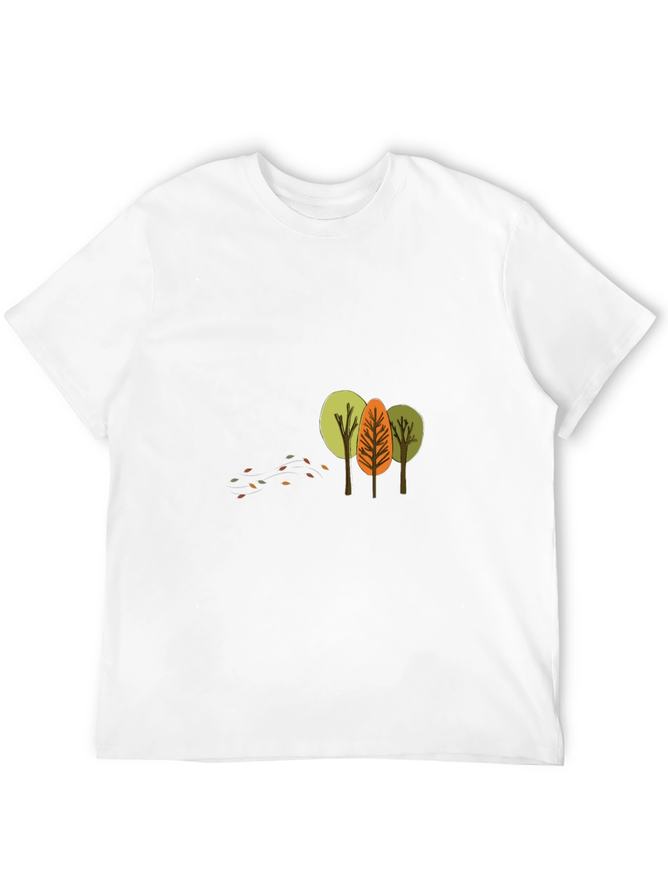 Autumn Trees Graphic T-Shirt - Soft Black Cotton