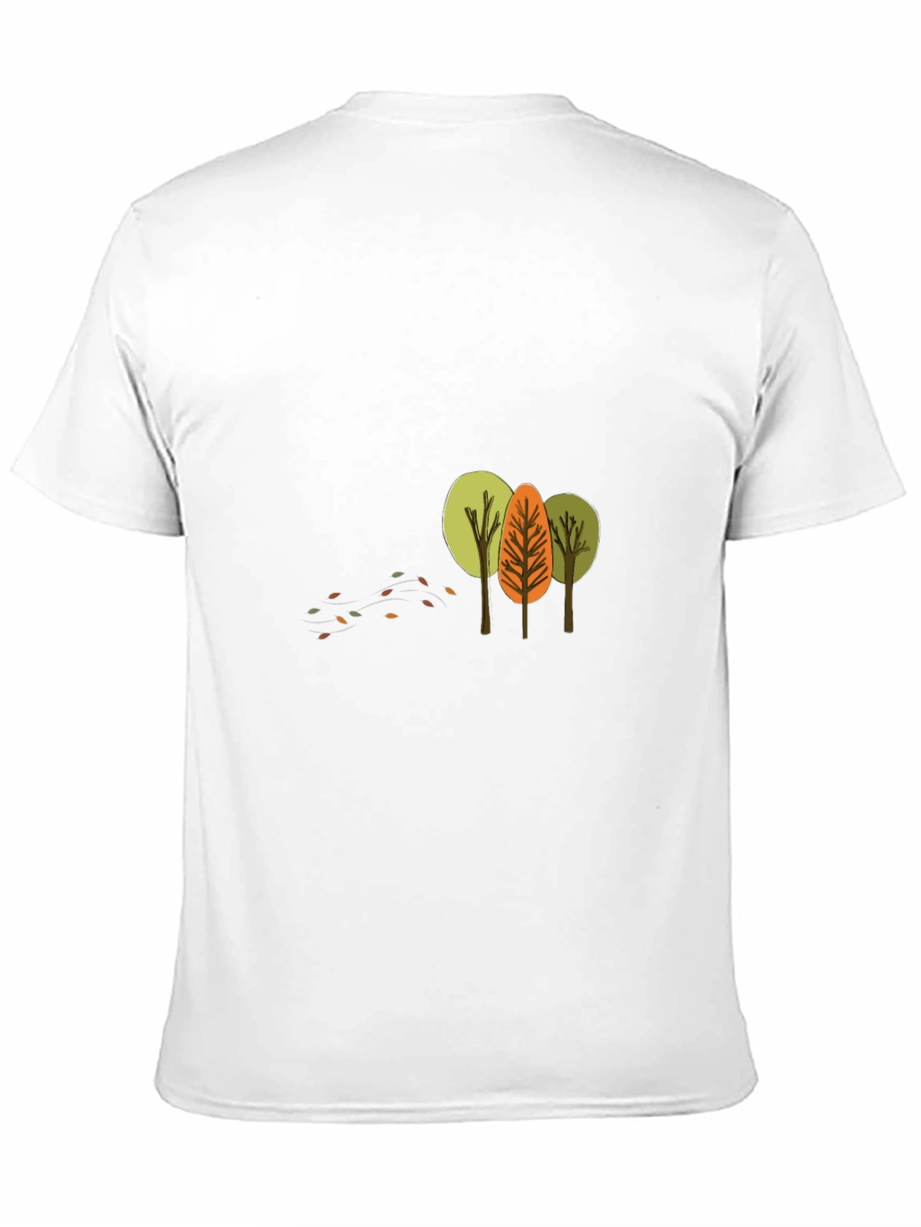 Autumn Trees Graphic T-Shirt - Soft Black Cotton