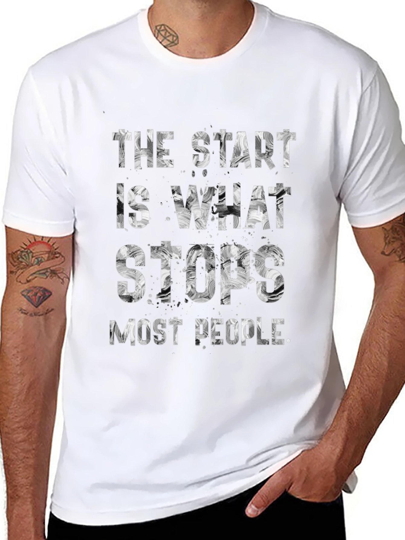 The Start Stops Most People Graphic Tee
