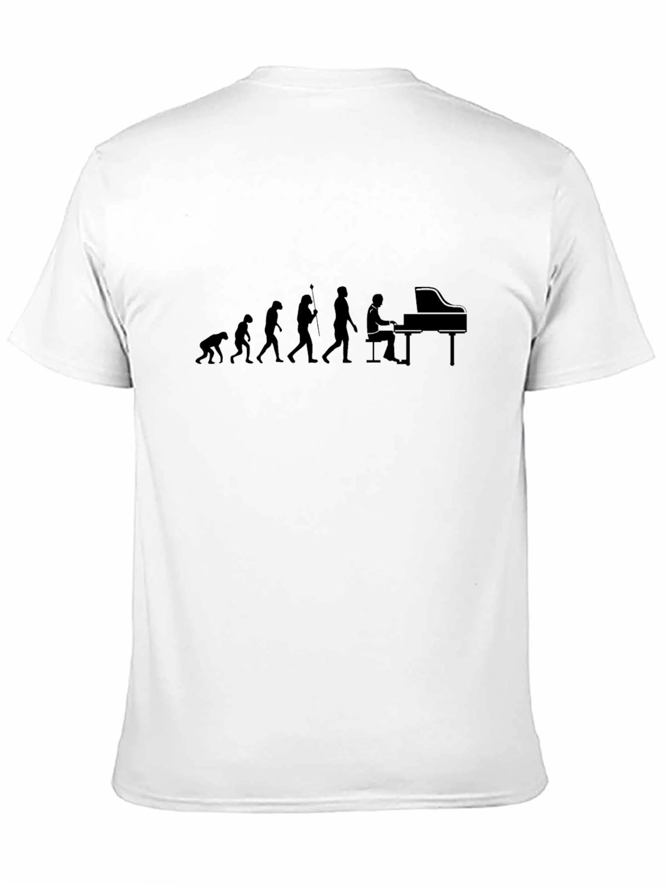 Evolution of Music T-Shirt - Piano Player