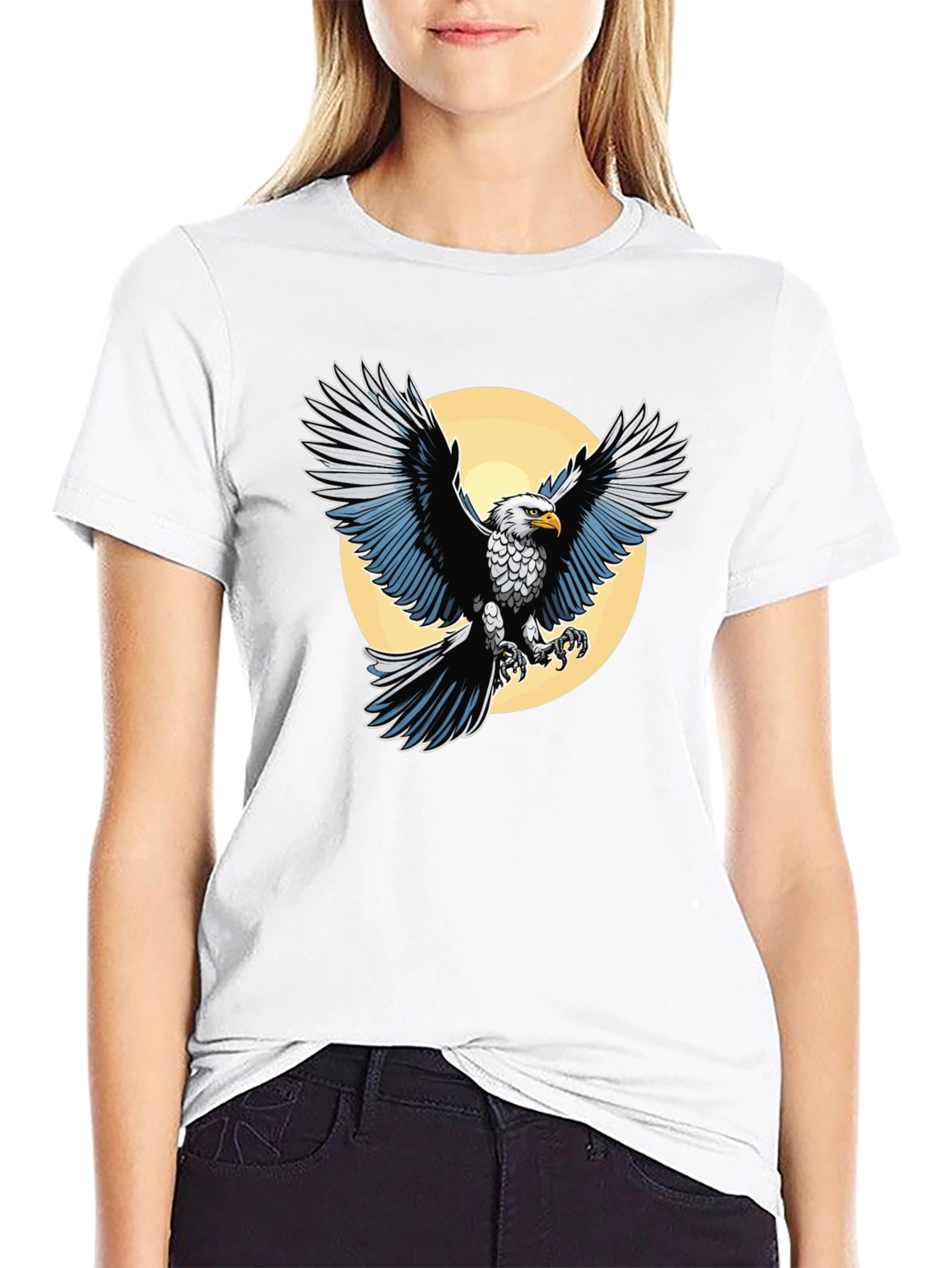 Eagle Graphic T-Shirt - Black Cotton Tee