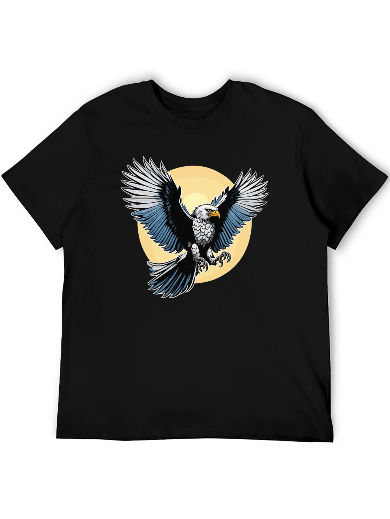 Eagle Graphic T-Shirt - Black Cotton Tee