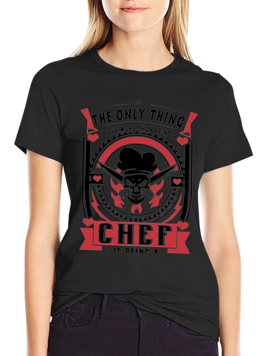 Chef Skull Graphic Tee - Culinary Passion