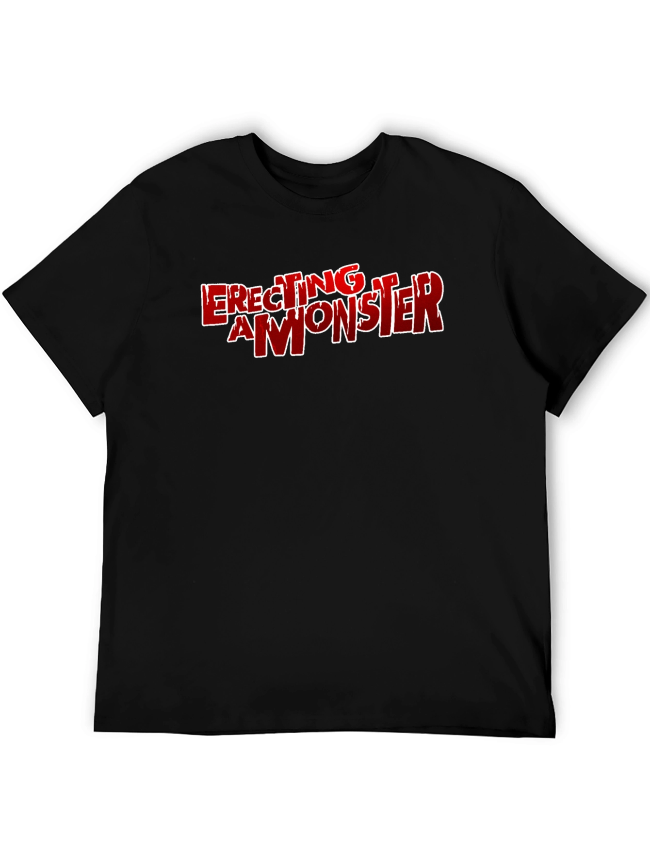 Erecting a Monster Graphic T-Shirt - Black