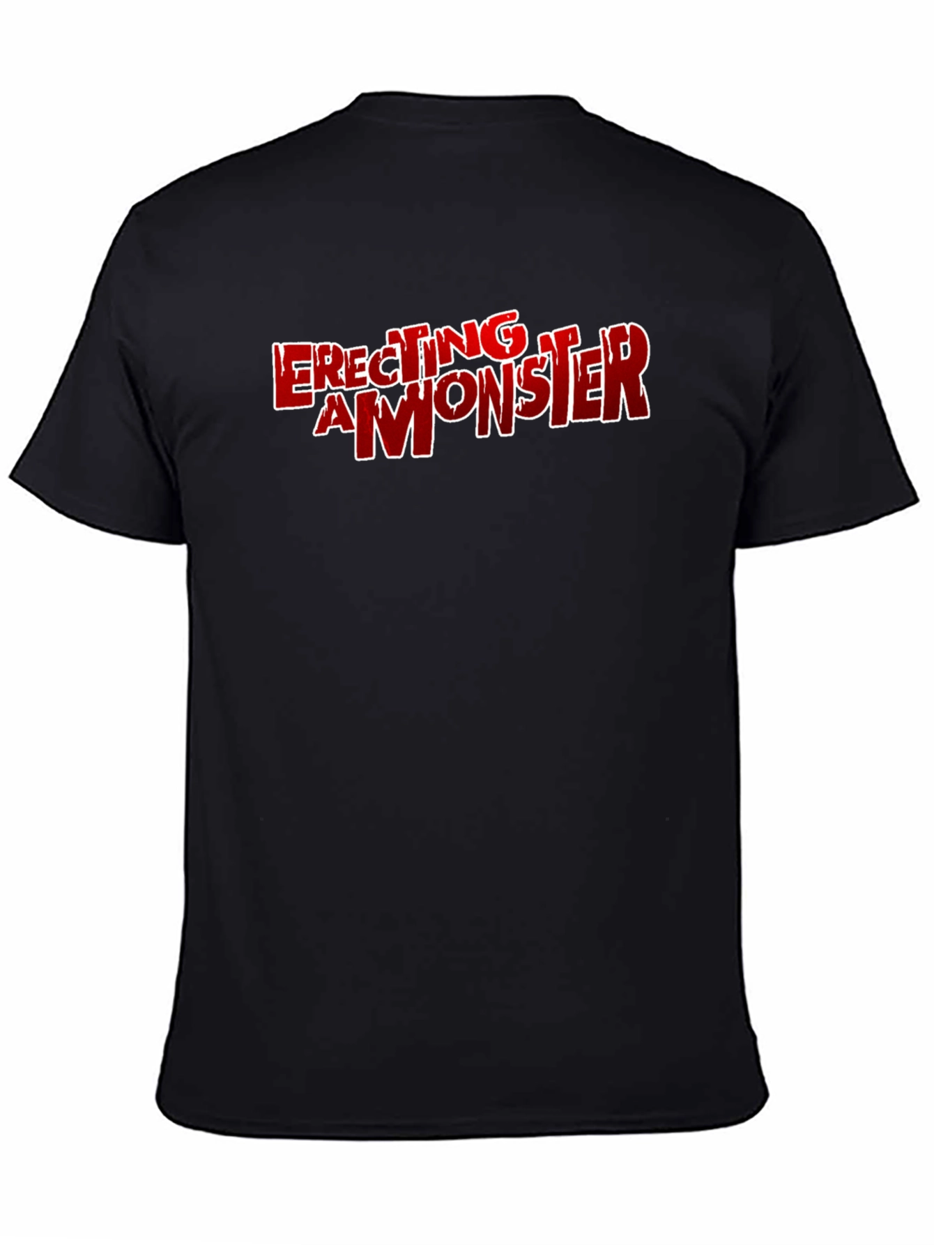 Erecting a Monster Graphic T-Shirt - Black