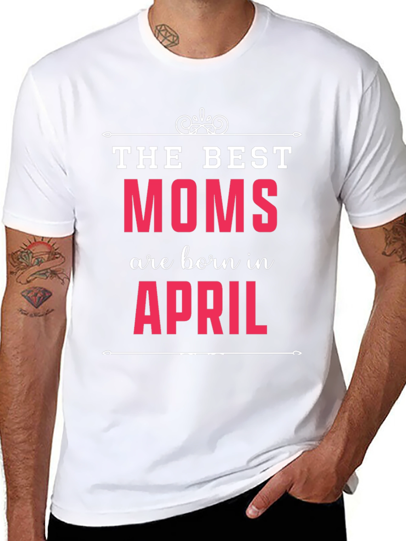 Best Moms are Born in April T-Shirt