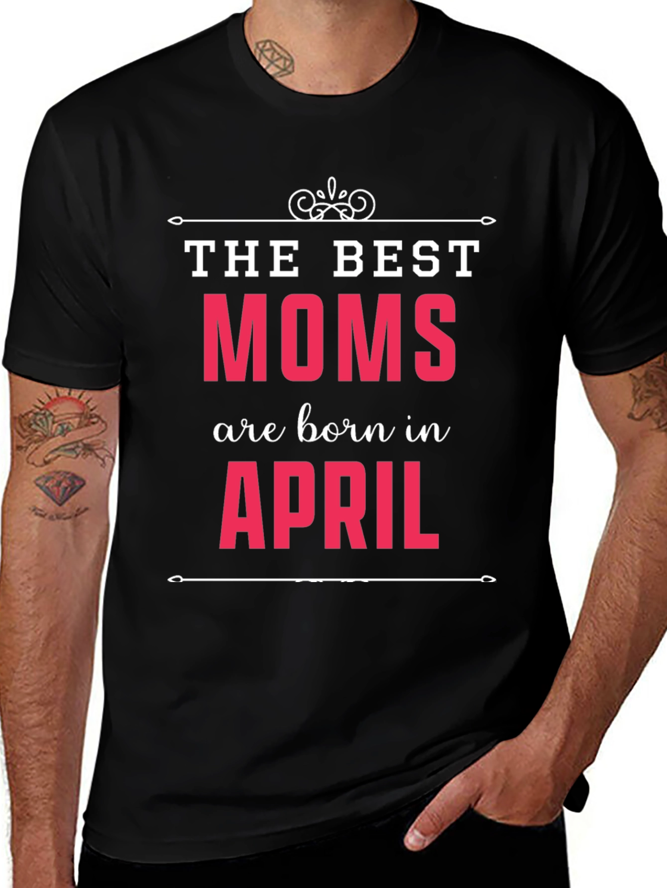 Best Moms are Born in April T-Shirt