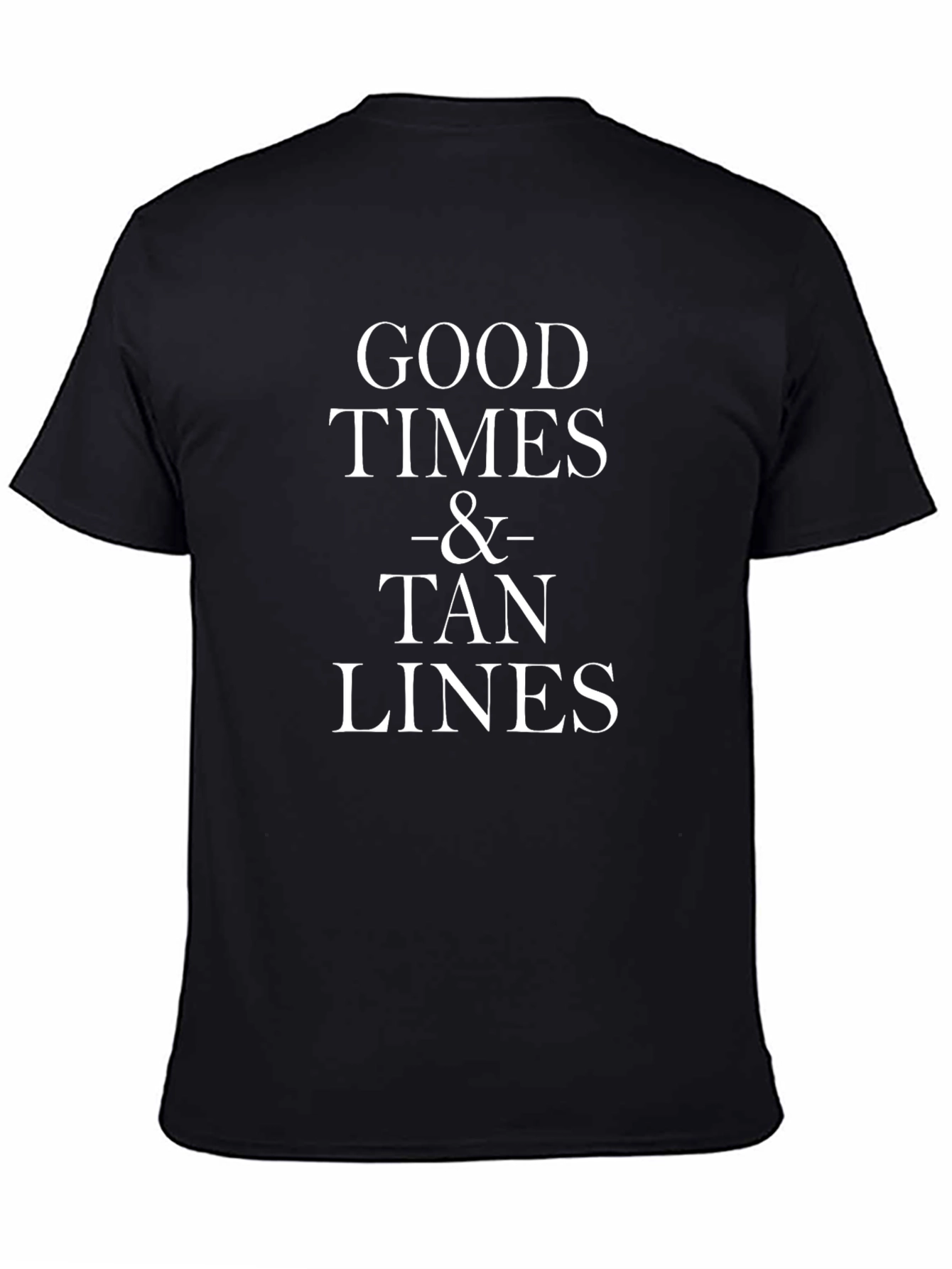Good Times & Tan Lines Black T-Shirt