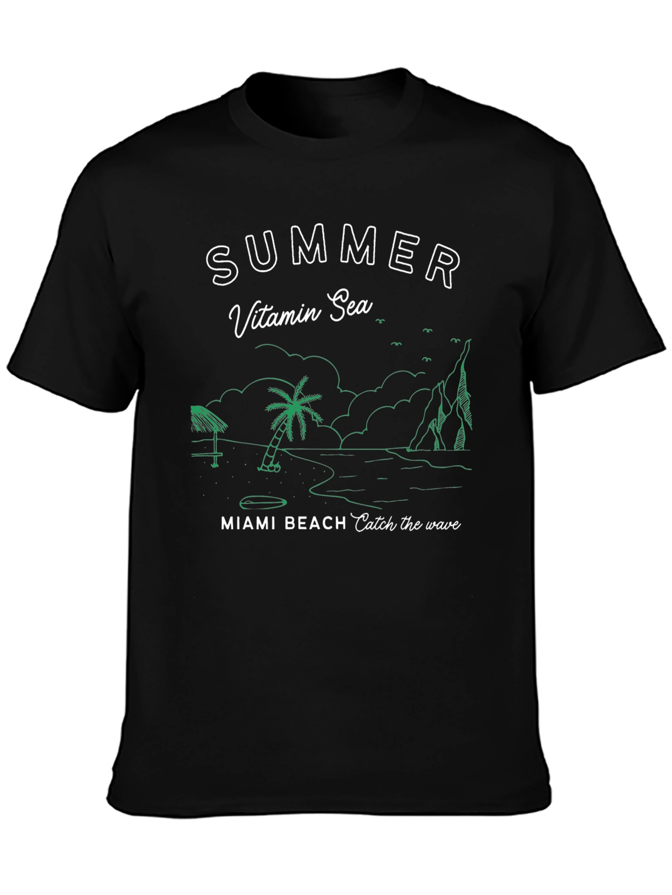 Summer Vitamin Sea Miami Beach Graphic T-Shirt