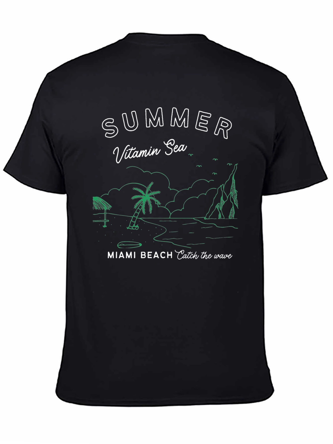 Summer Vitamin Sea Miami Beach Graphic T-Shirt