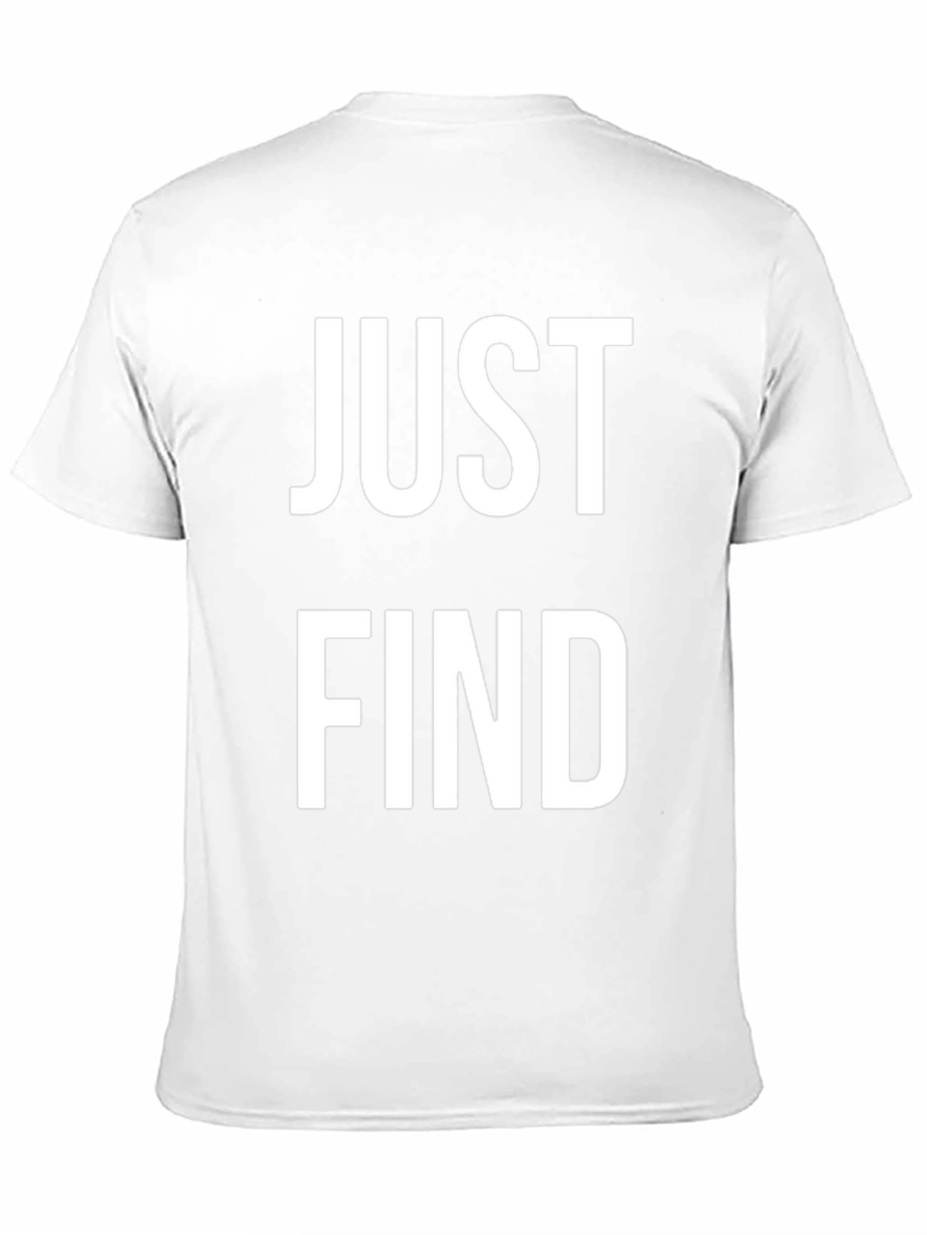Just Find T-Shirt - Black Cotton Blend