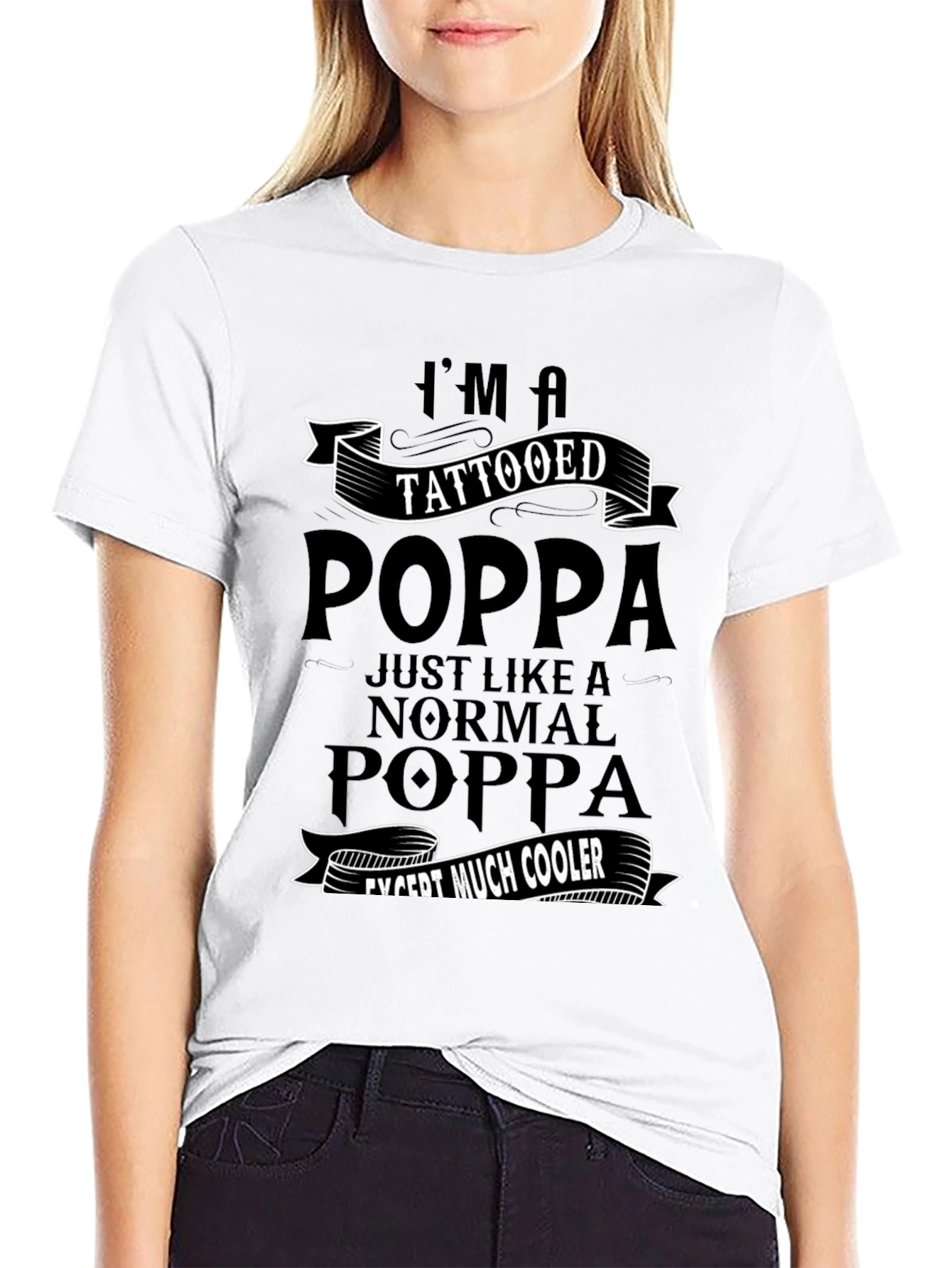 Tattooed Poppa T-Shirt - Cool Dad Tee