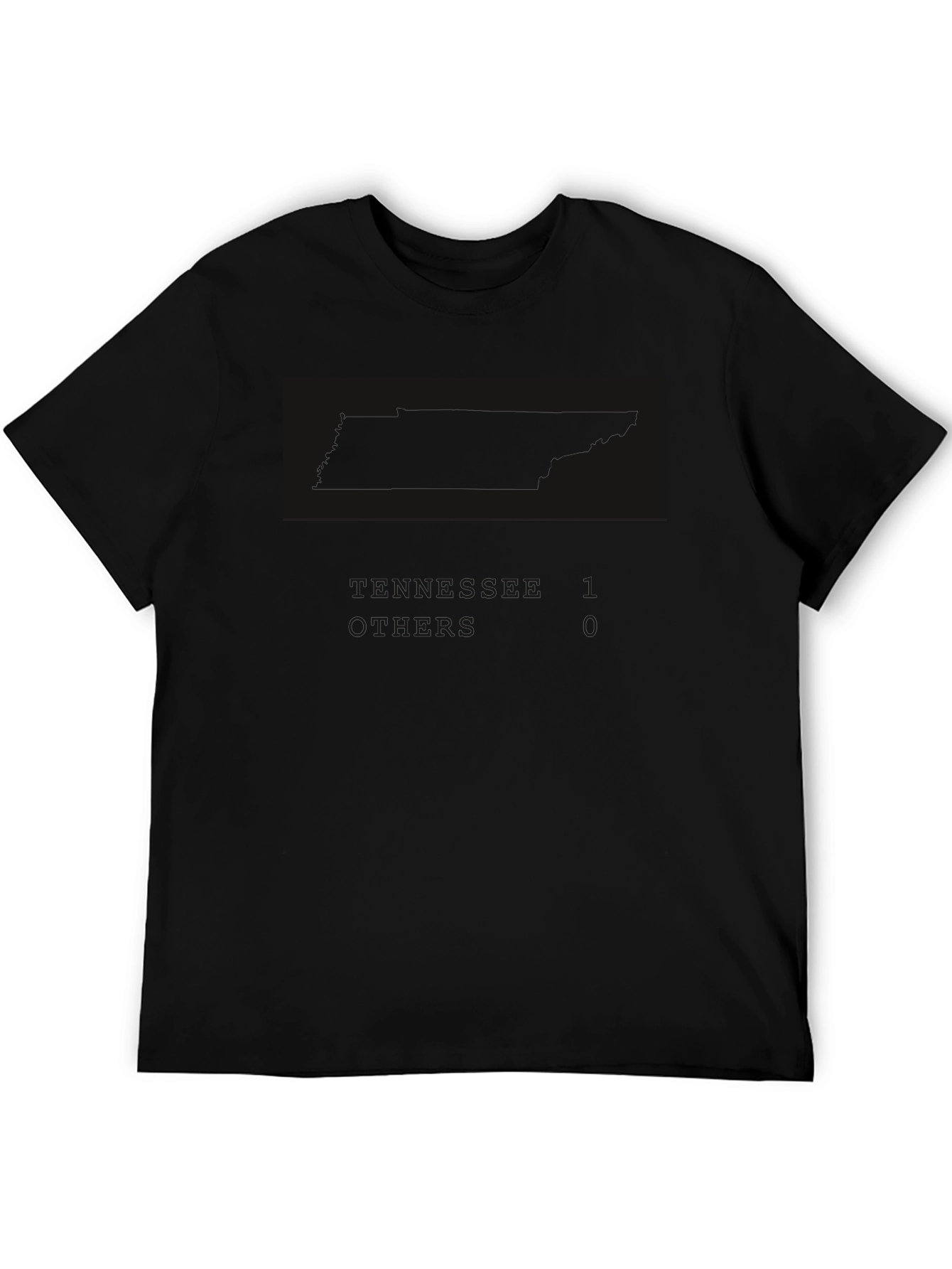Mens Black Solid Crew Neck T-Shirt