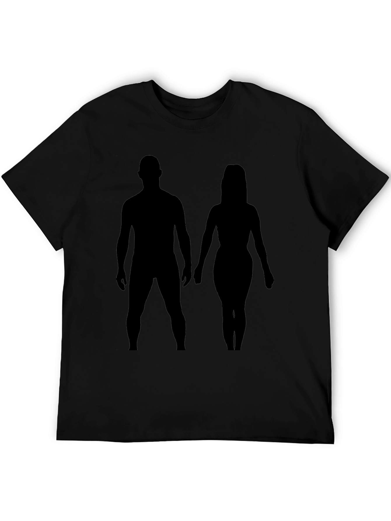 Silhouette Couple Black Tee