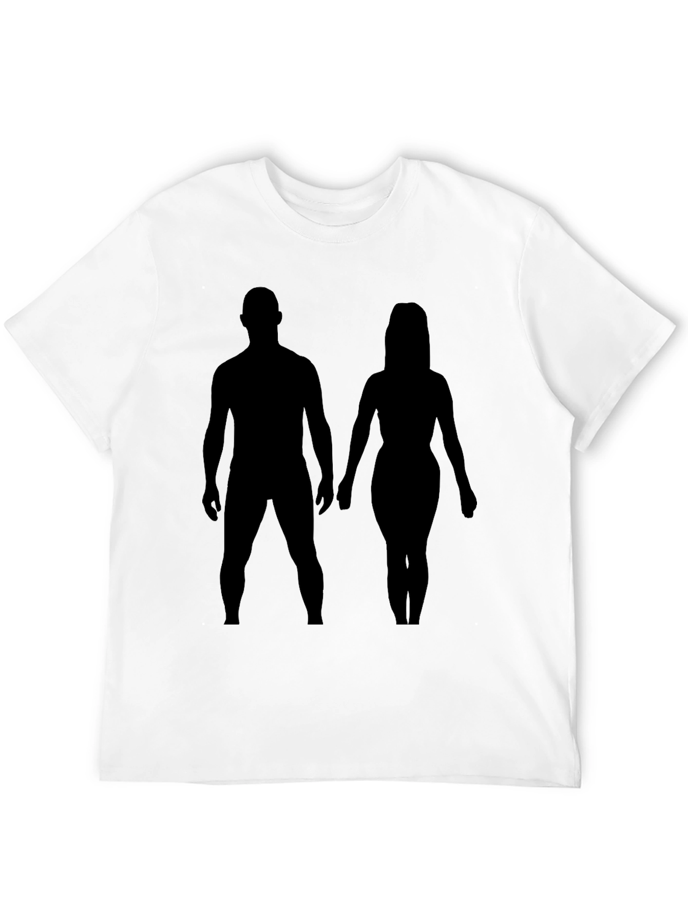 Silhouette Couple Black Tee