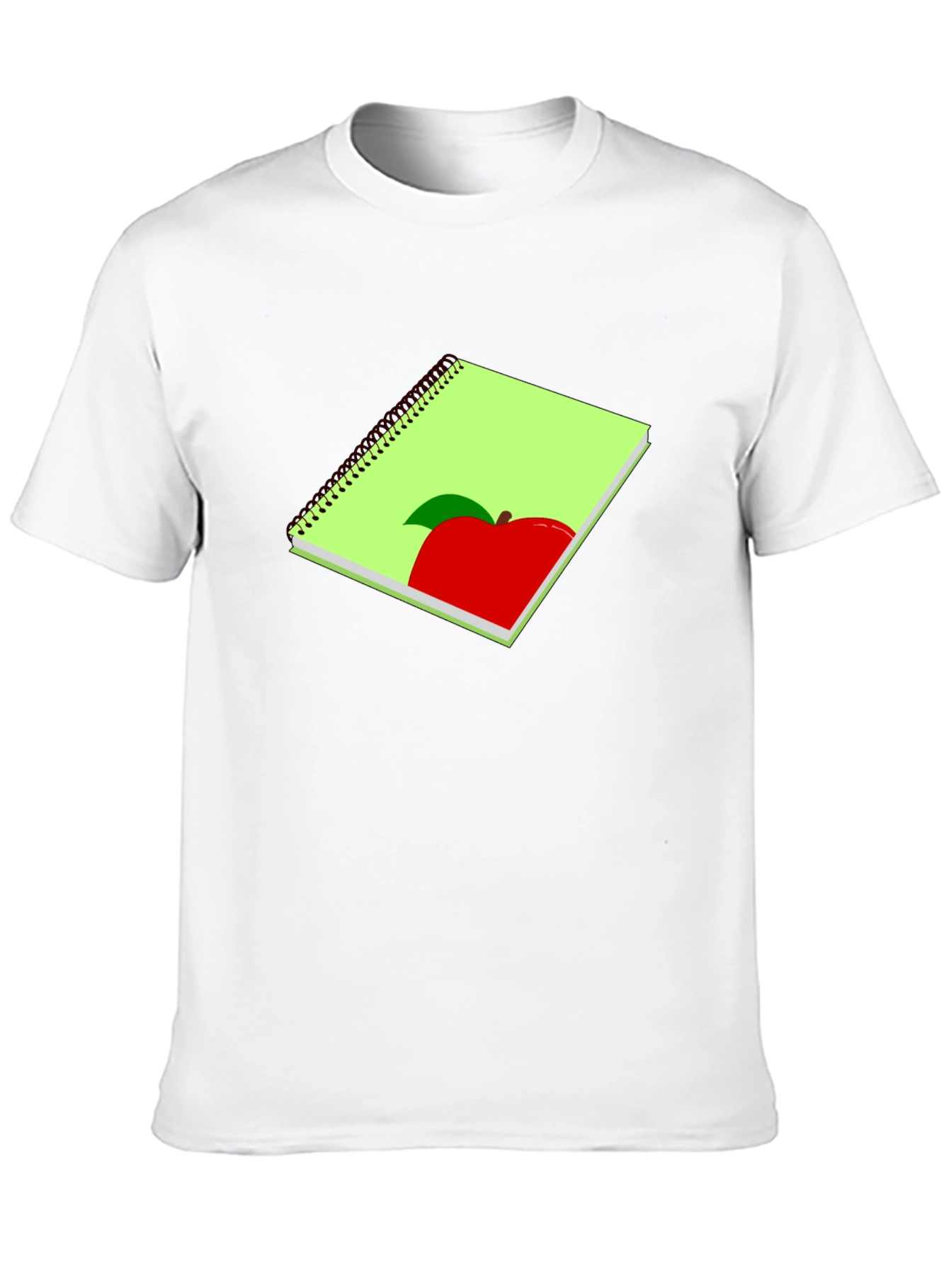 Apple Notebook Graphic Tee - Casual Style