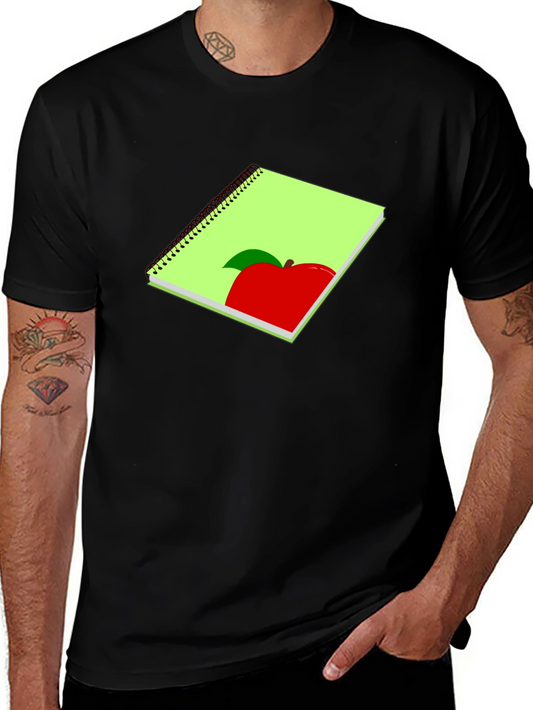 Apple Notebook Graphic Tee - Casual Style
