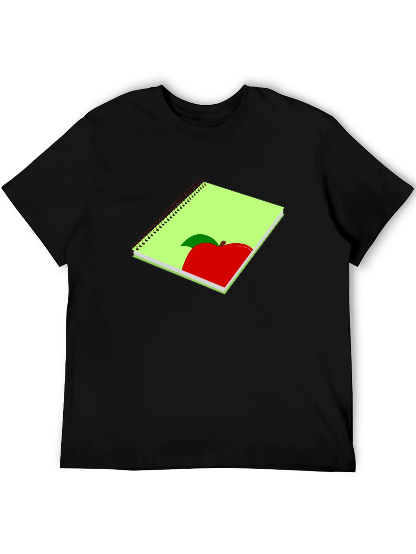 Apple Notebook Graphic Tee - Casual Style